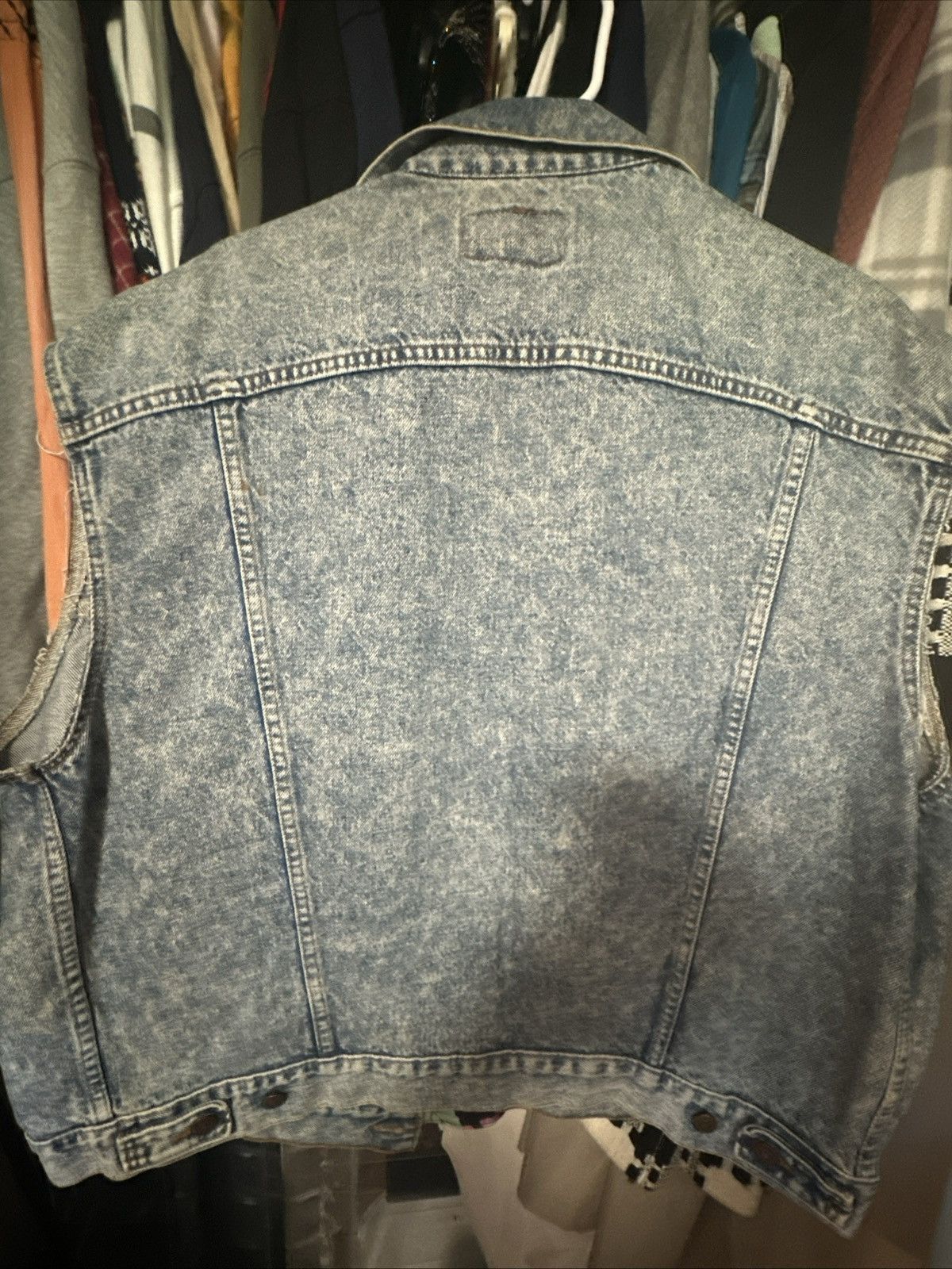 Levi's Vintage Clothing Mens levis vintage cut sleeve biker style button down vest Size US XL / EU 56 / 4 - 4 Thumbnail