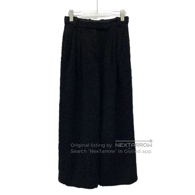 Chanel Chanel Black woollen tweed casual trousers Size 25" / US 0 / IT 36 - 1 Thumbnail
