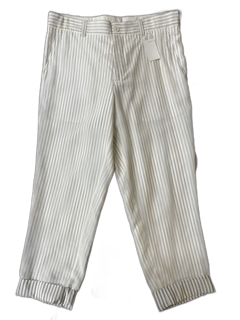 Dior Dior White Striped Trousers Size 50 Size US 44 / EU 60 - 1 Thumbnail