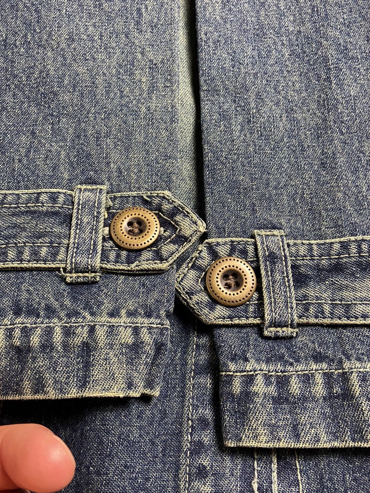 Vintage RARE Driver Distressed Y2K Rusty Denim Coat Leather | Grailed