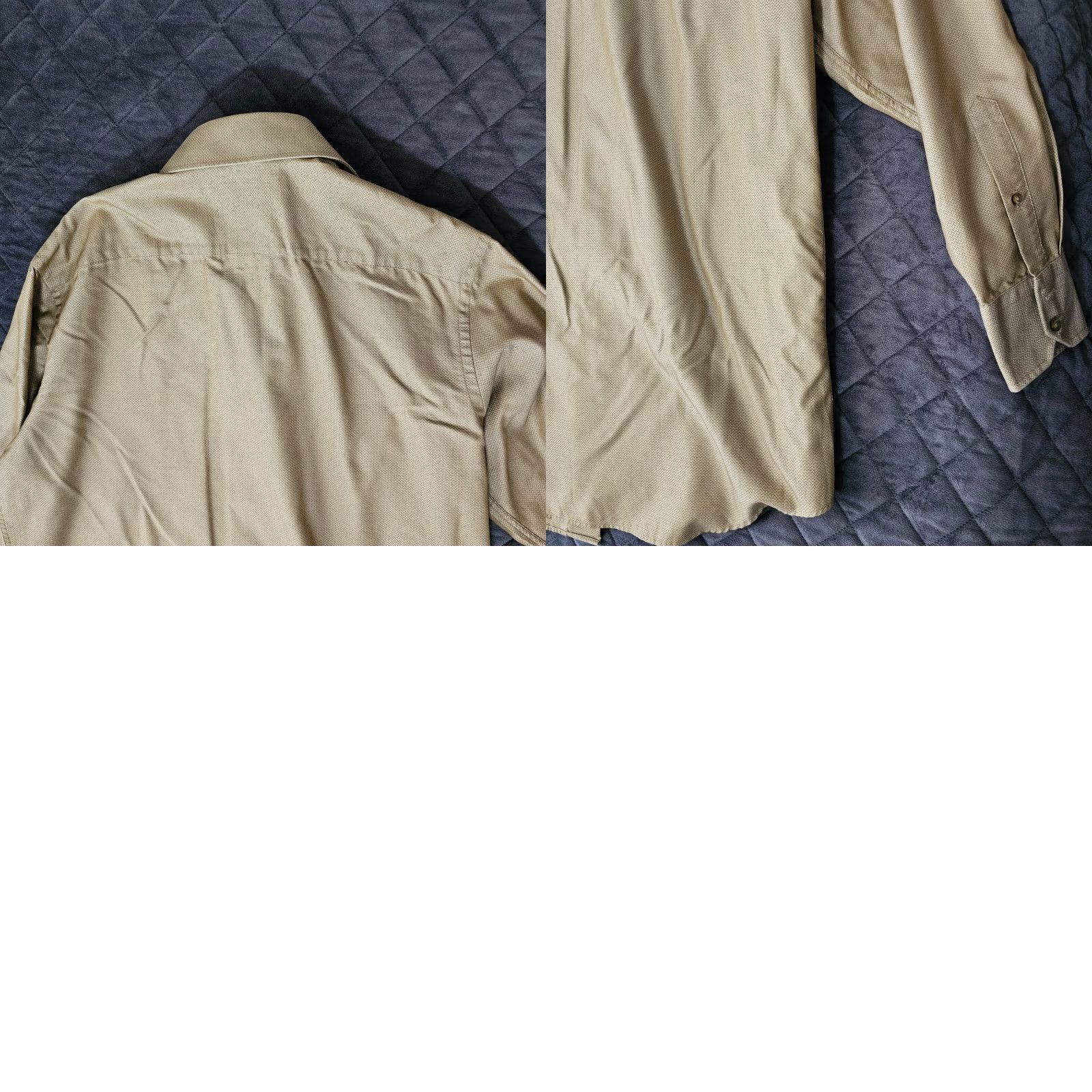 Vintage J. Ferrar Button-Down Shirt 16 32/33 Brown Herringbone Casual Mens Shirt Size US L / EU 52-54 / 3 - 8 Thumbnail