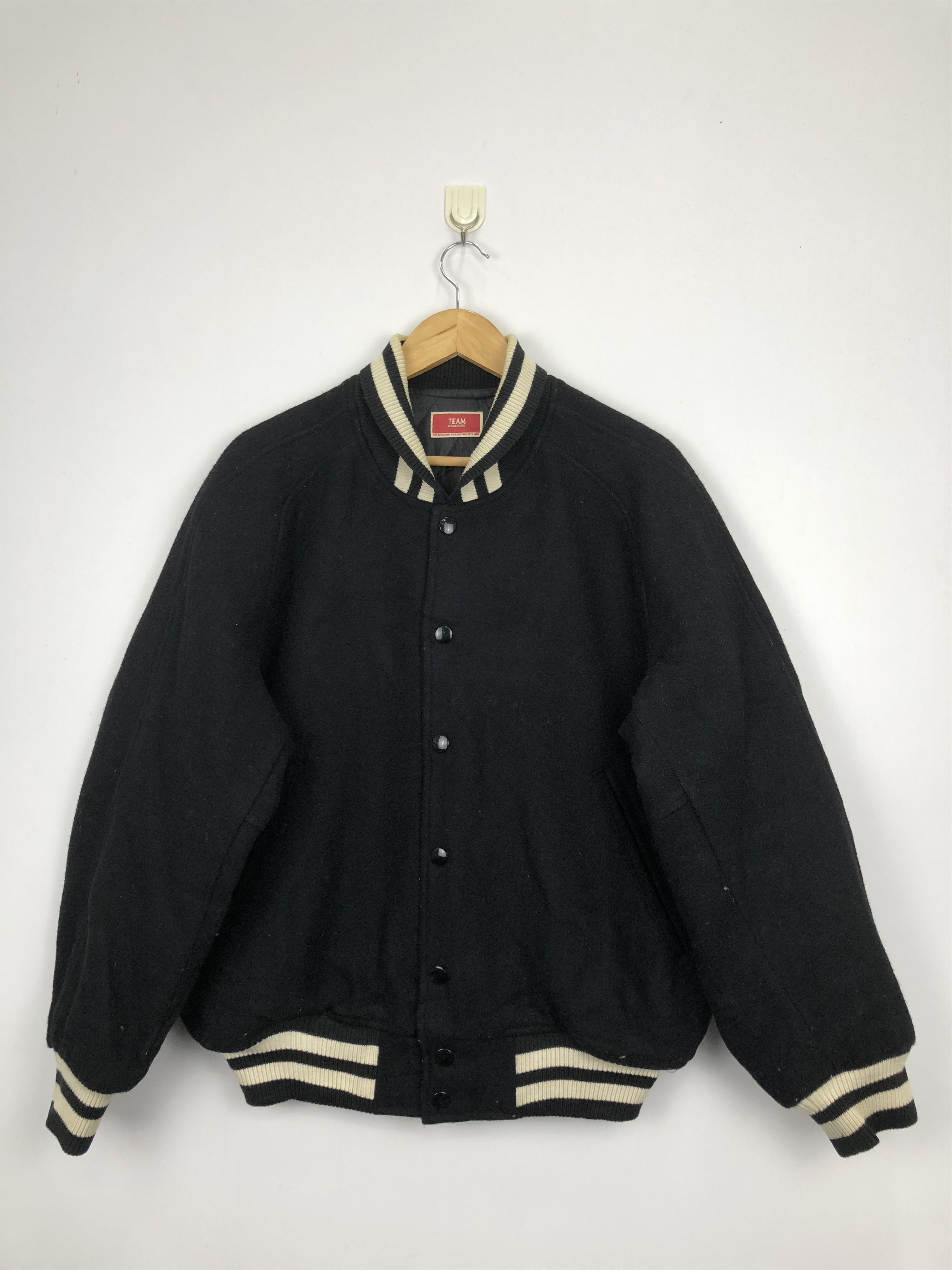 ABAHOUSE Vintage 90s Abahouse Team Varsity Jacket Big Logo V0361 Size US L / EU 52-54 / 3 - 2 Thumbnail