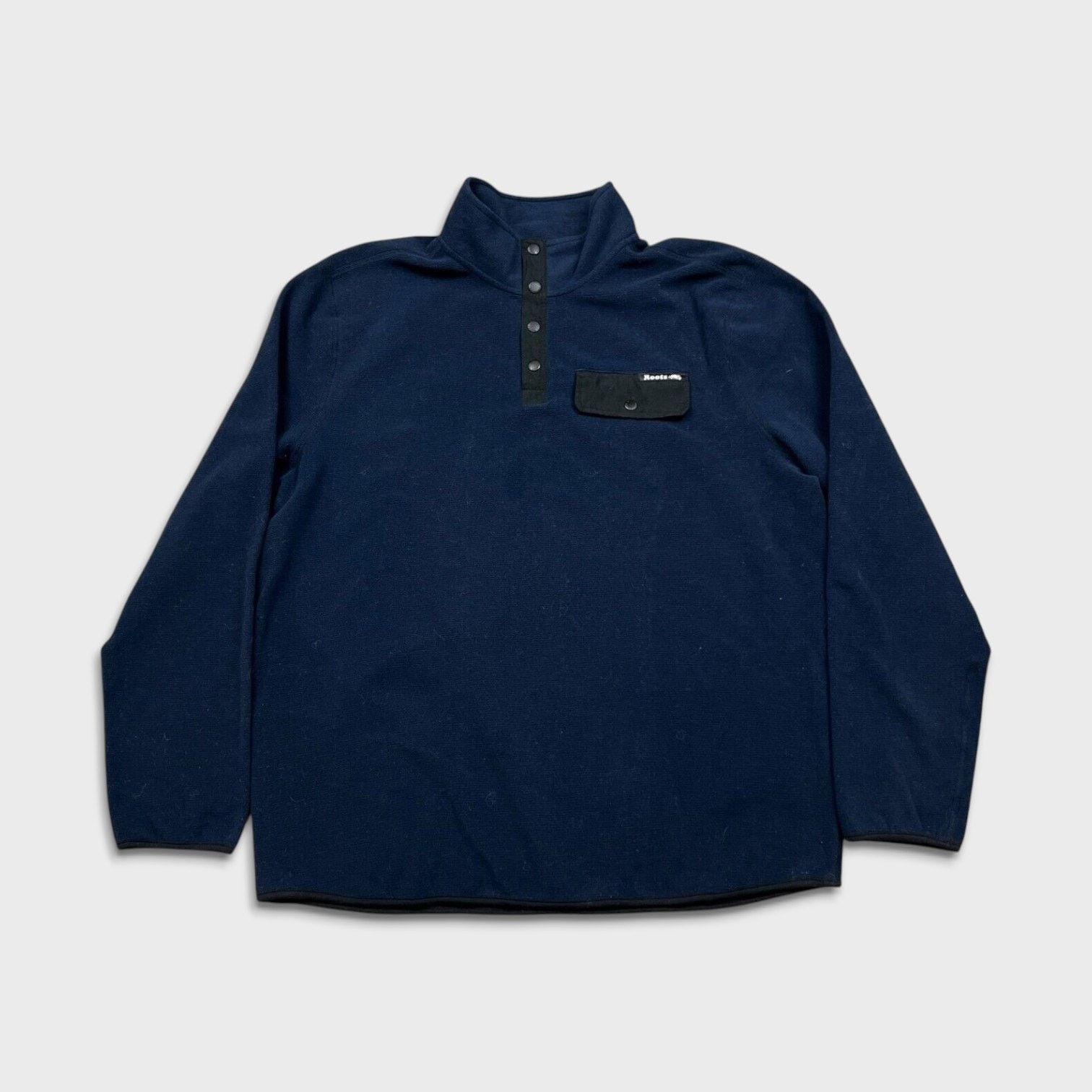 Roots × Vintage VTG Roots Fleece Canada 2XL Outdoor Pullover T Snap Jacket Size US XXL / EU 58 / 5 - 1 Thumbnail