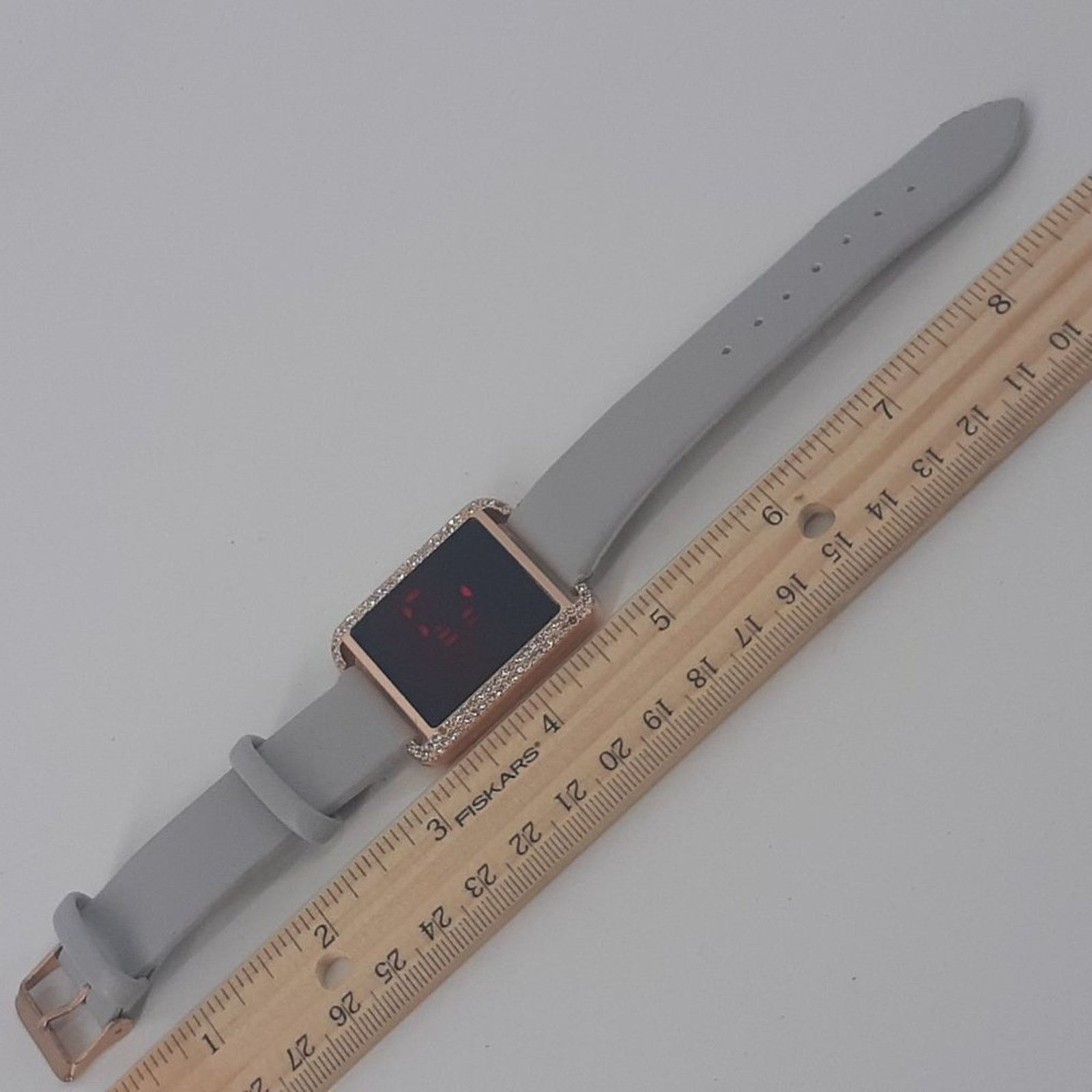 Other New York & Company Gray Strap Rose Gold Case Rhinestones Size ONE SIZE - 6 Thumbnail
