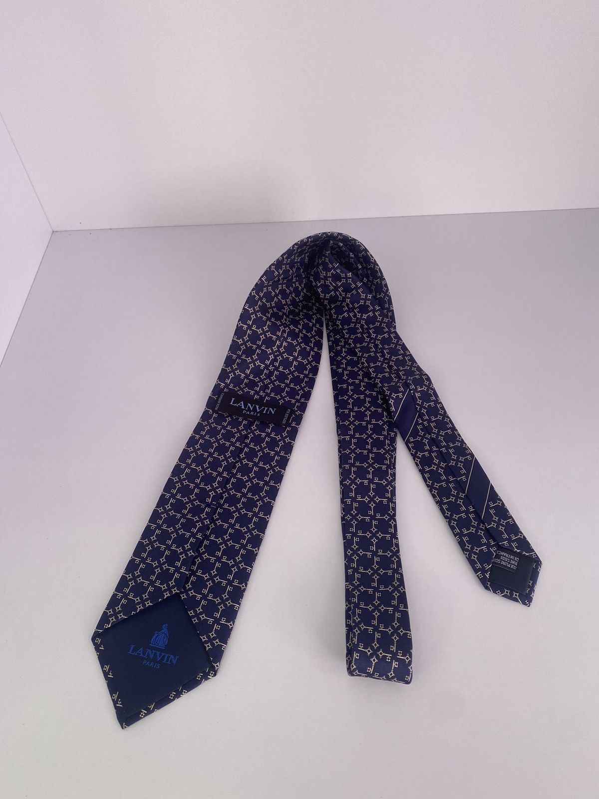 Lanvin × Vintage Vintage Lanvin Silk Tie Size ONE SIZE - 5 Thumbnail