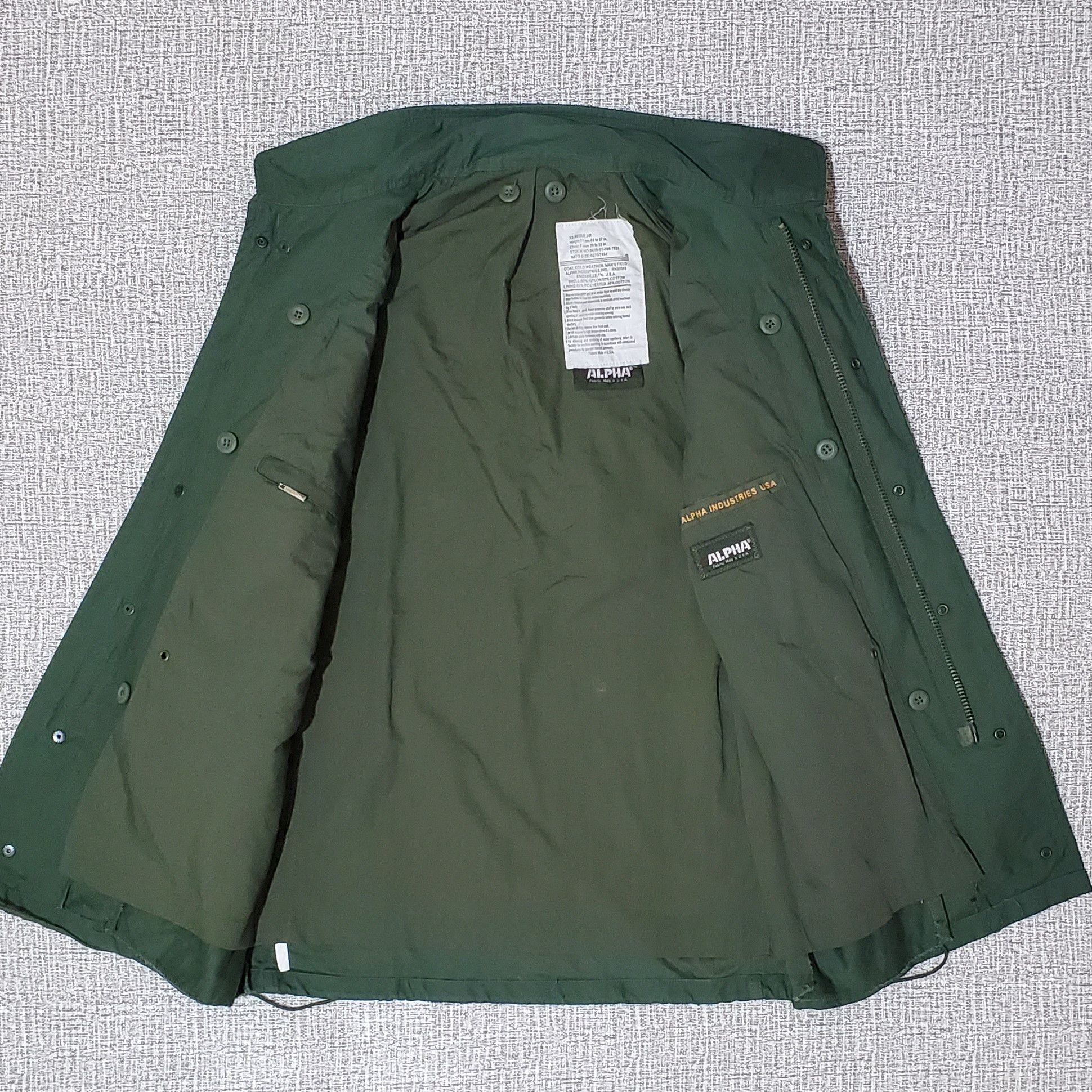Alpha Industries ALPHA INDUSTRIES Coat Cold Weather Field RN35569 Size US XS / EU 42 / 0 - 6 Thumbnail