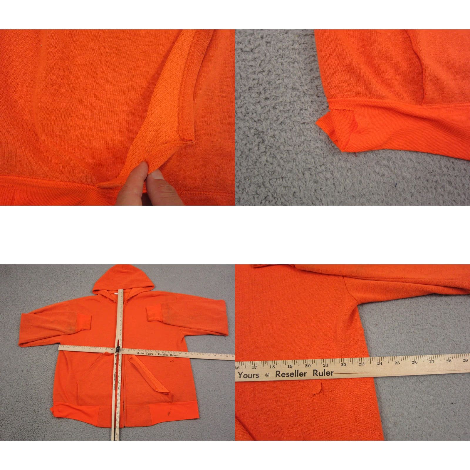 Vintage VINTAGE Ace Sportswear Hoodie Mens XL Orange 90s Full Zip Sweatshirt Made in USA Size US XL / EU 56 / 4 - 8 Thumbnail