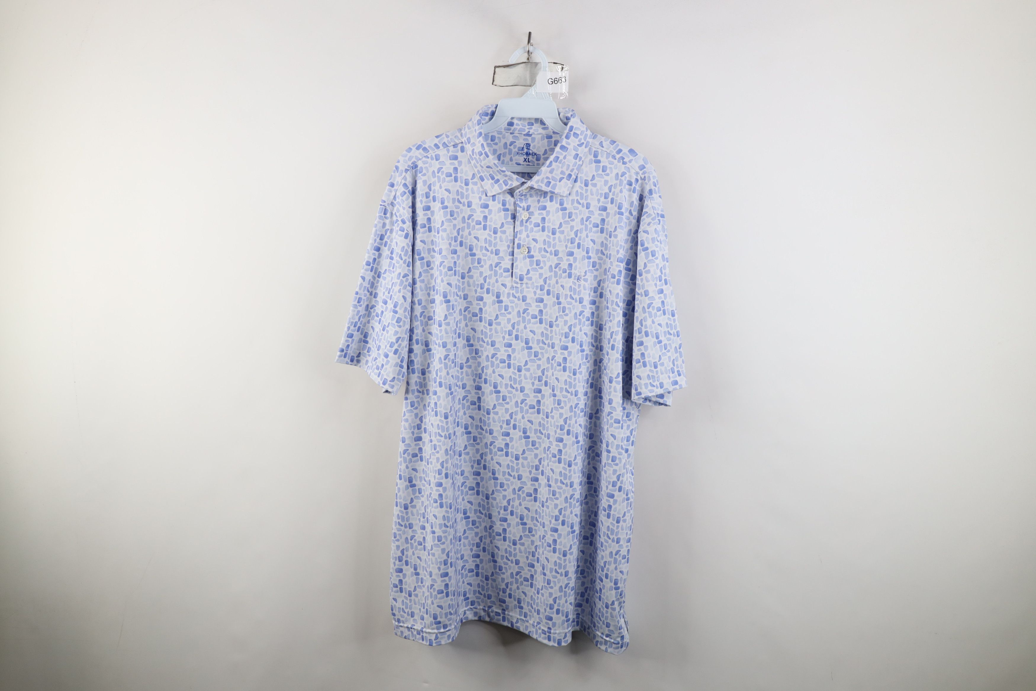 Vintage Rhoback Geometric Short Sleeve Collared Golf Polo Shirt Size US XL / EU 56 / 4 - 1 Thumbnail