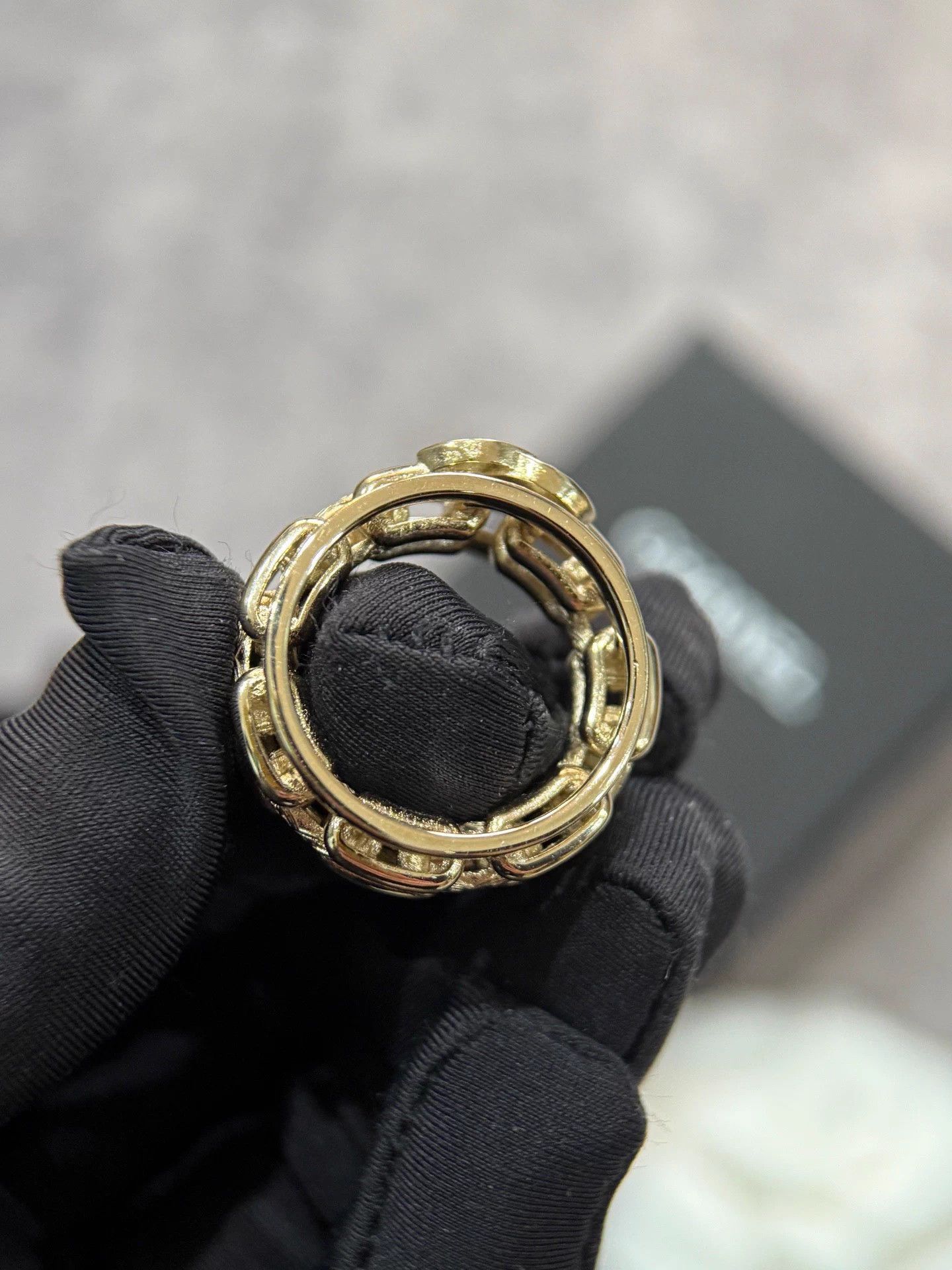 Chanel Chanel 25k Gold Cable Clasp Ring Size ONE SIZE - 2 Thumbnail