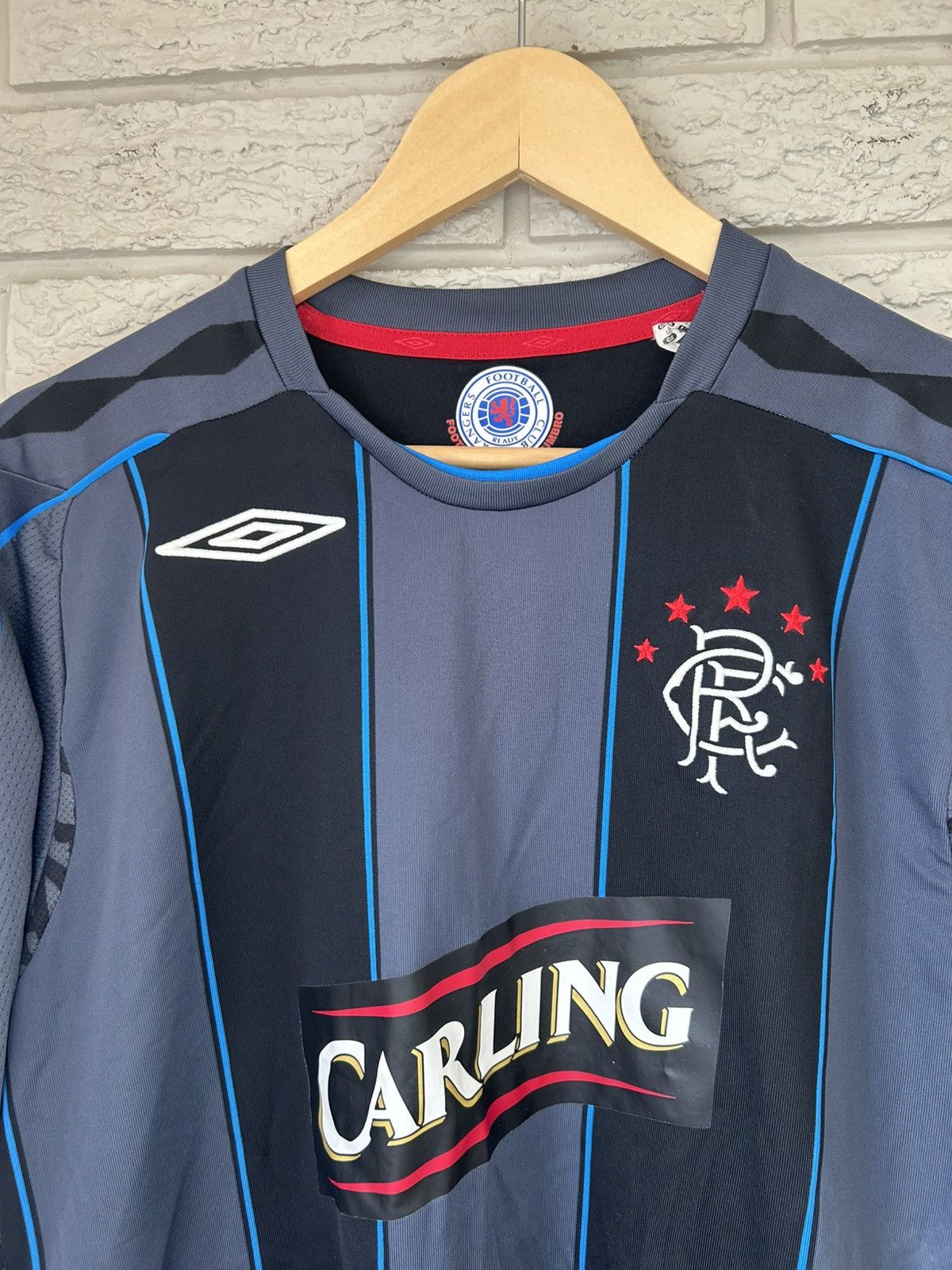 Umbro Vintage Umbro Glasgow Rangers Nacho Novo 2007 Jersey Size US L / EU 52-54 / 3 - 5 Thumbnail