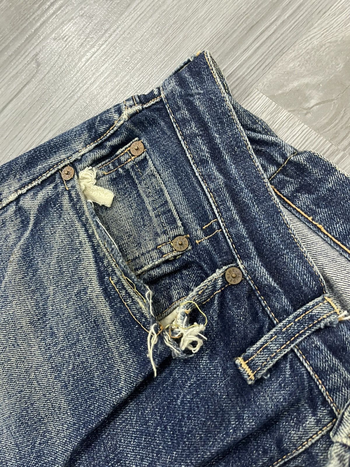 Denime × Japanese Brand Denime Japan Selvedges Distressed denim Size US 32 / EU 48 - 9 Thumbnail