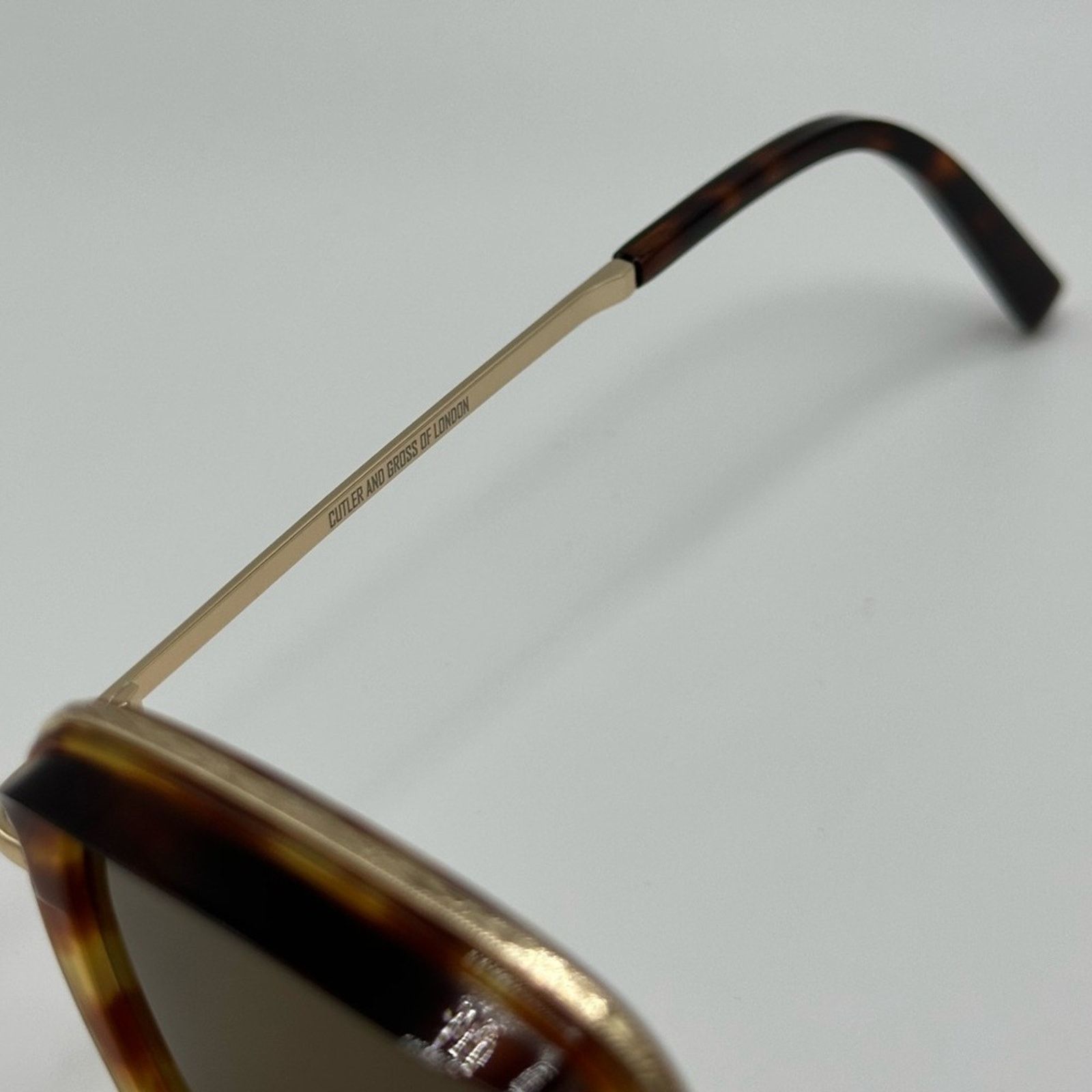 Cutler and Gross NEW CUTLER AND GROSS CG1301 003 Light Brown Havana Unisex Size ONE SIZE - 4 Thumbnail