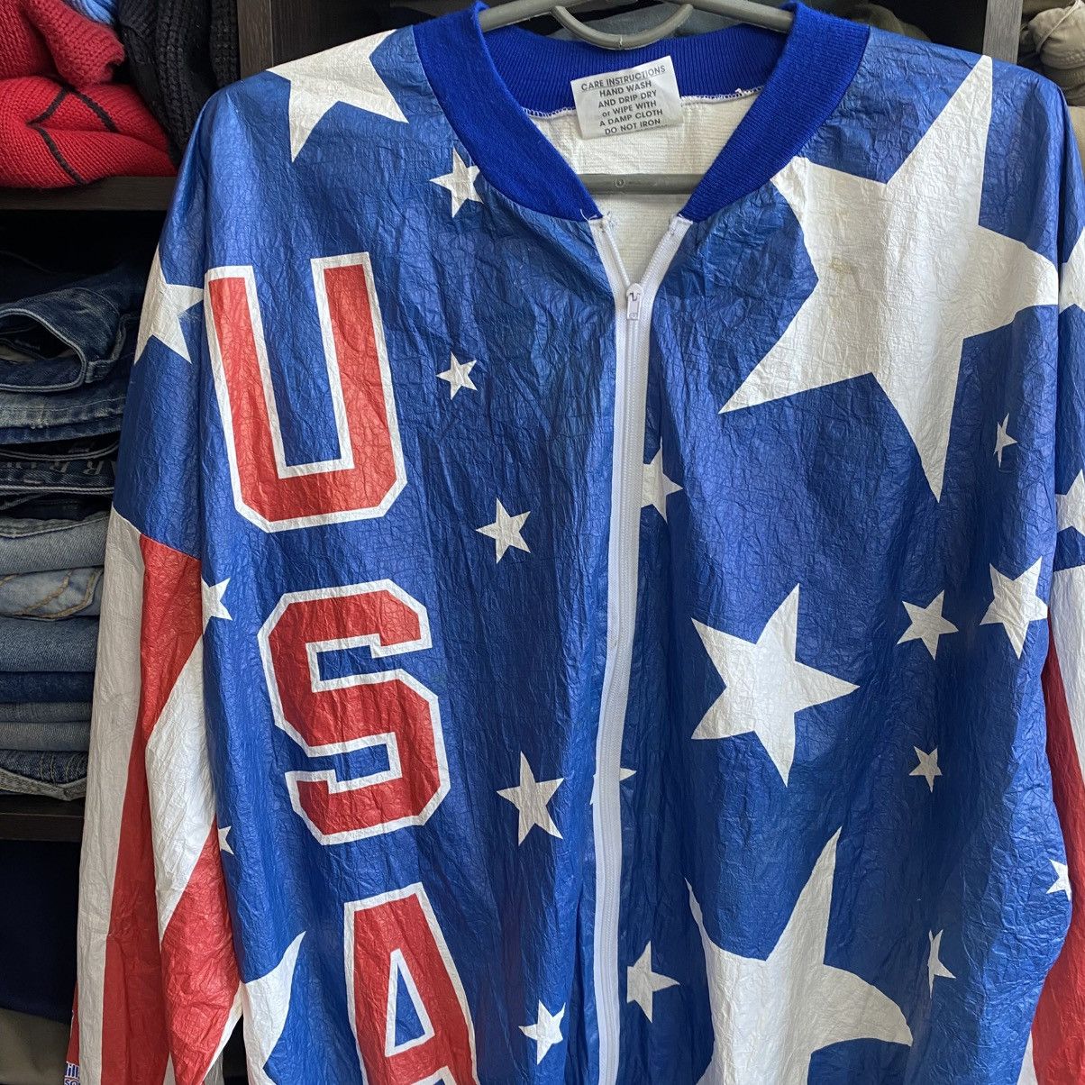 USA Olympics Vintage USA Olympic overprinted graphic rare 1980’s jacket Size US XL / EU 56 / 4 - 3 Thumbnail