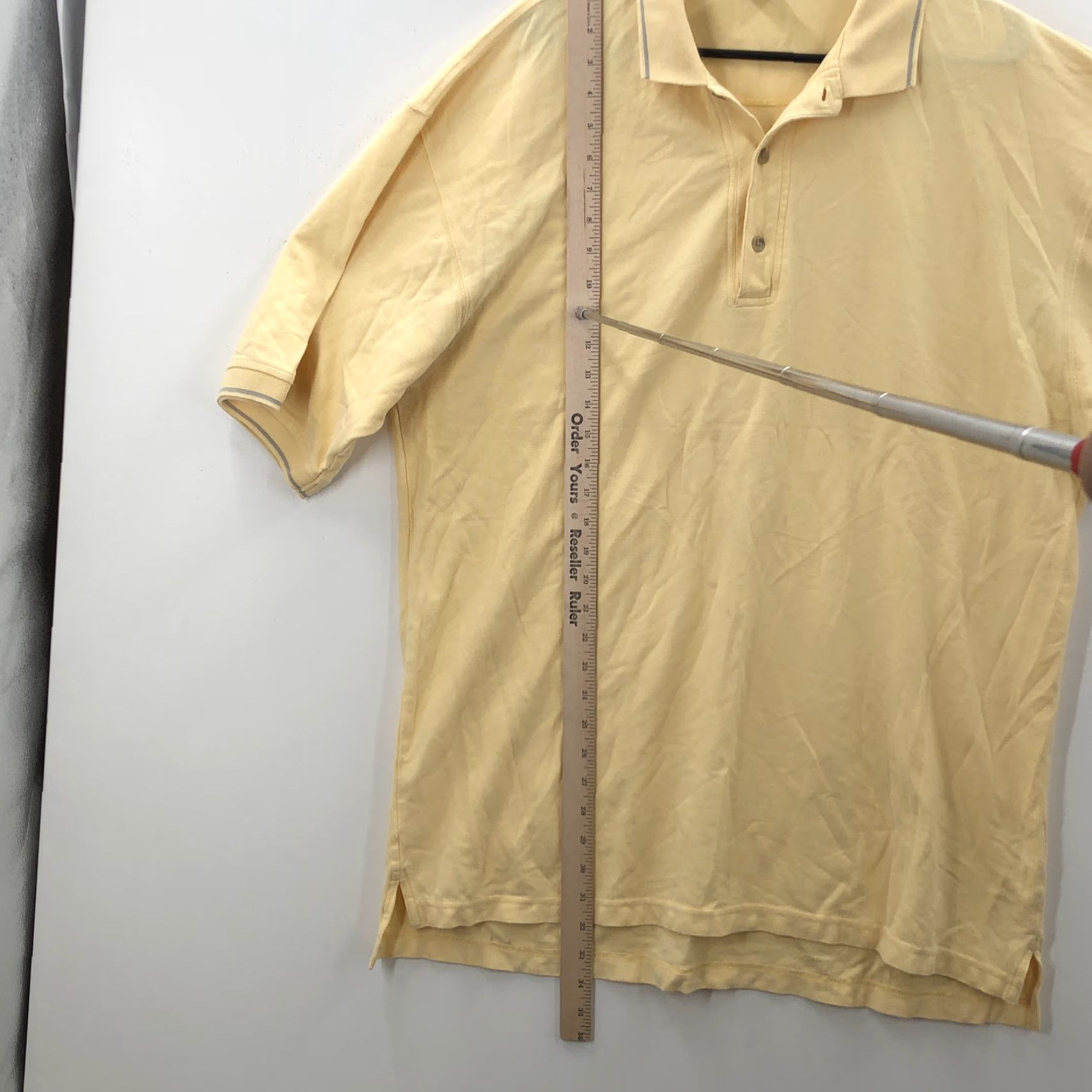 Vintage VINTAGE Columbia Golf Polo Shirt Mens XL Short Sleeve Activewear Breathable Collared Sports Yellow Size US XL / EU 56 / 4 - 3 Thumbnail