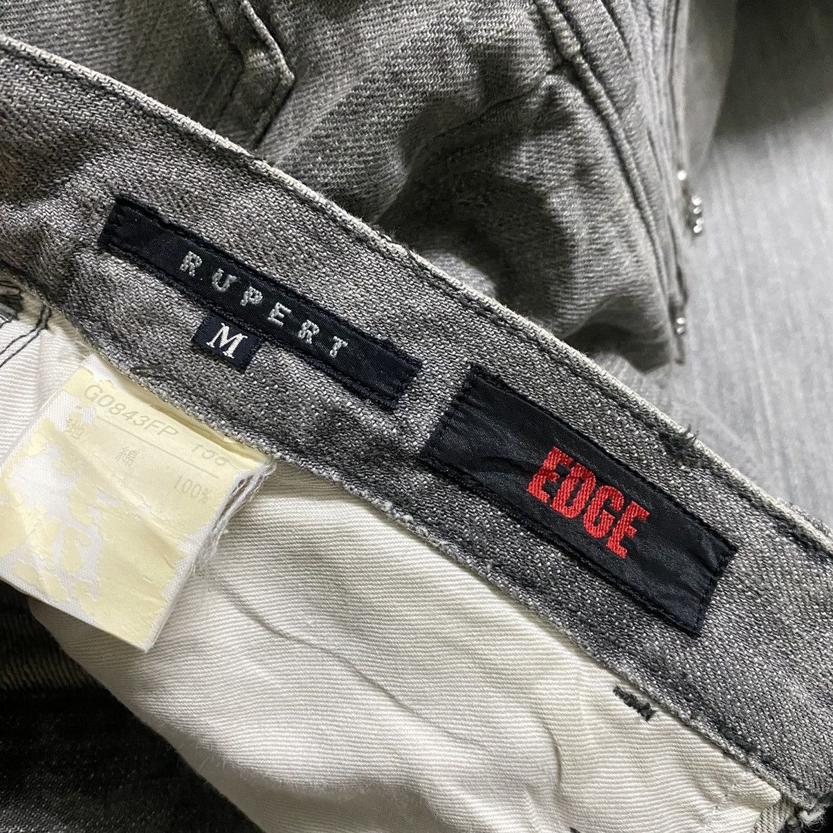 Japanese Brand RUPERT EDGE Grey Denim Flare Cargo Pants Size US 30 / EU 46 - 19 Thumbnail