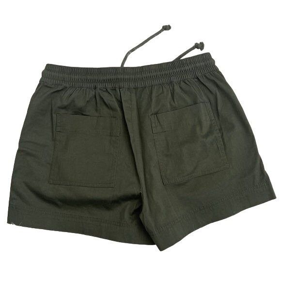 Lou & Grey Lou & Grey Olive Noir Drawstring Shorts Size 27" / US 4 / IT 40 - 4 Thumbnail