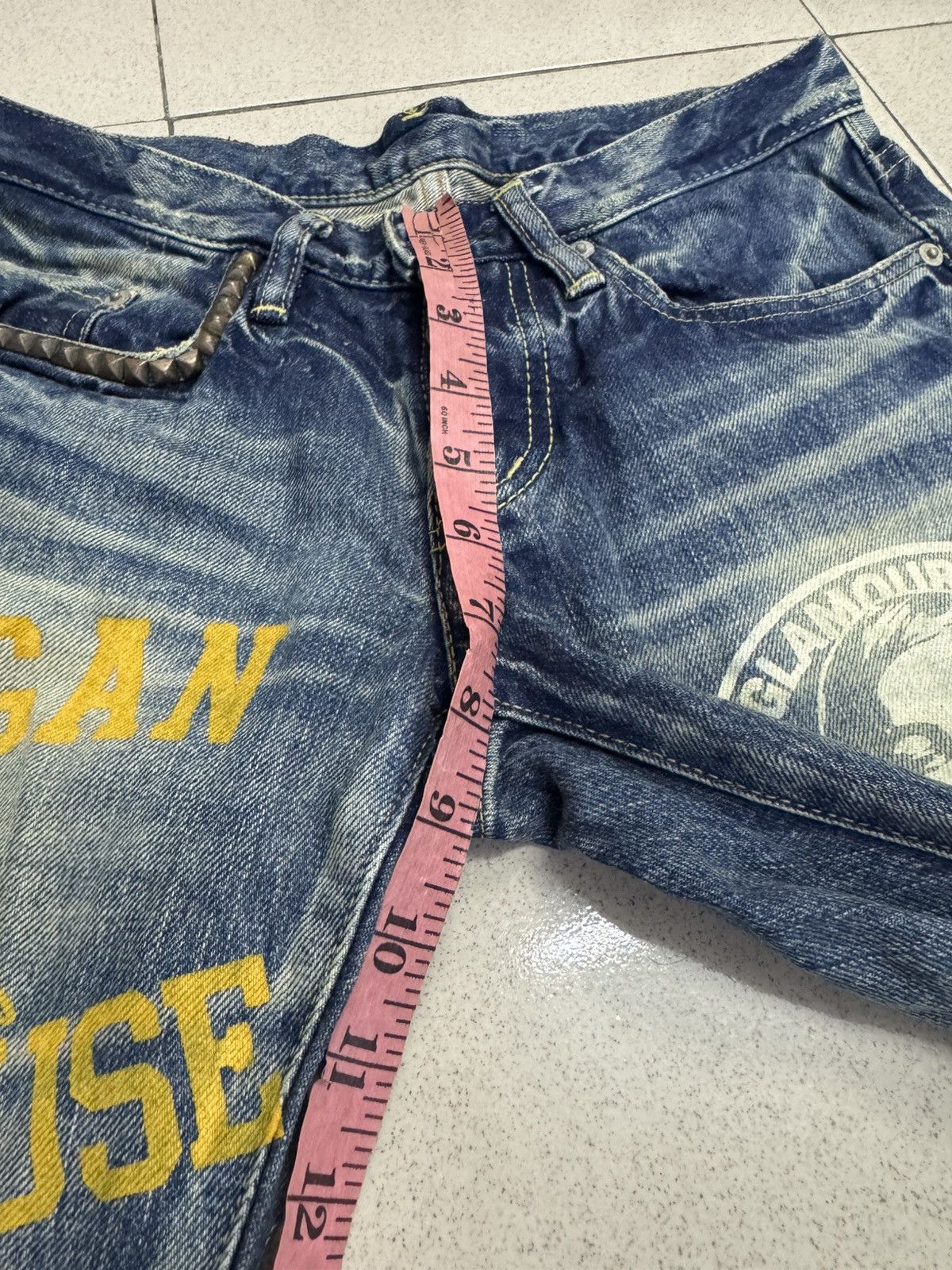 Hysteric Glamour HYSTERIC GLAMOUR SELVEDGE PRINTED JEANS SIZE 28 Size US 28 / EU 44 - 8 Thumbnail