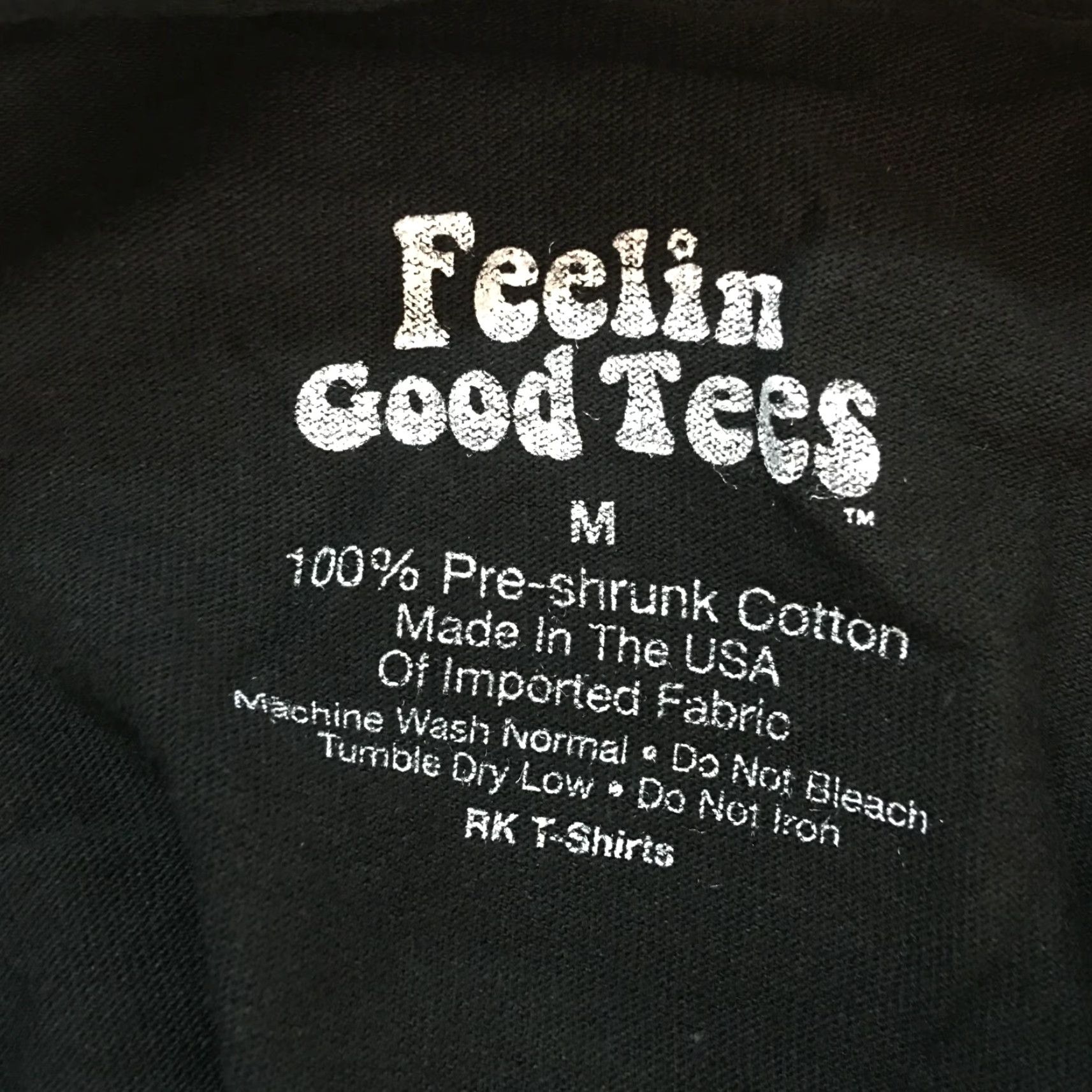 Vintage Feelin Good Tees Mens People In Sleeping Bags Graphic Print Black T Shirt Size M Size US M / EU 48-50 / 2 - 4 Thumbnail