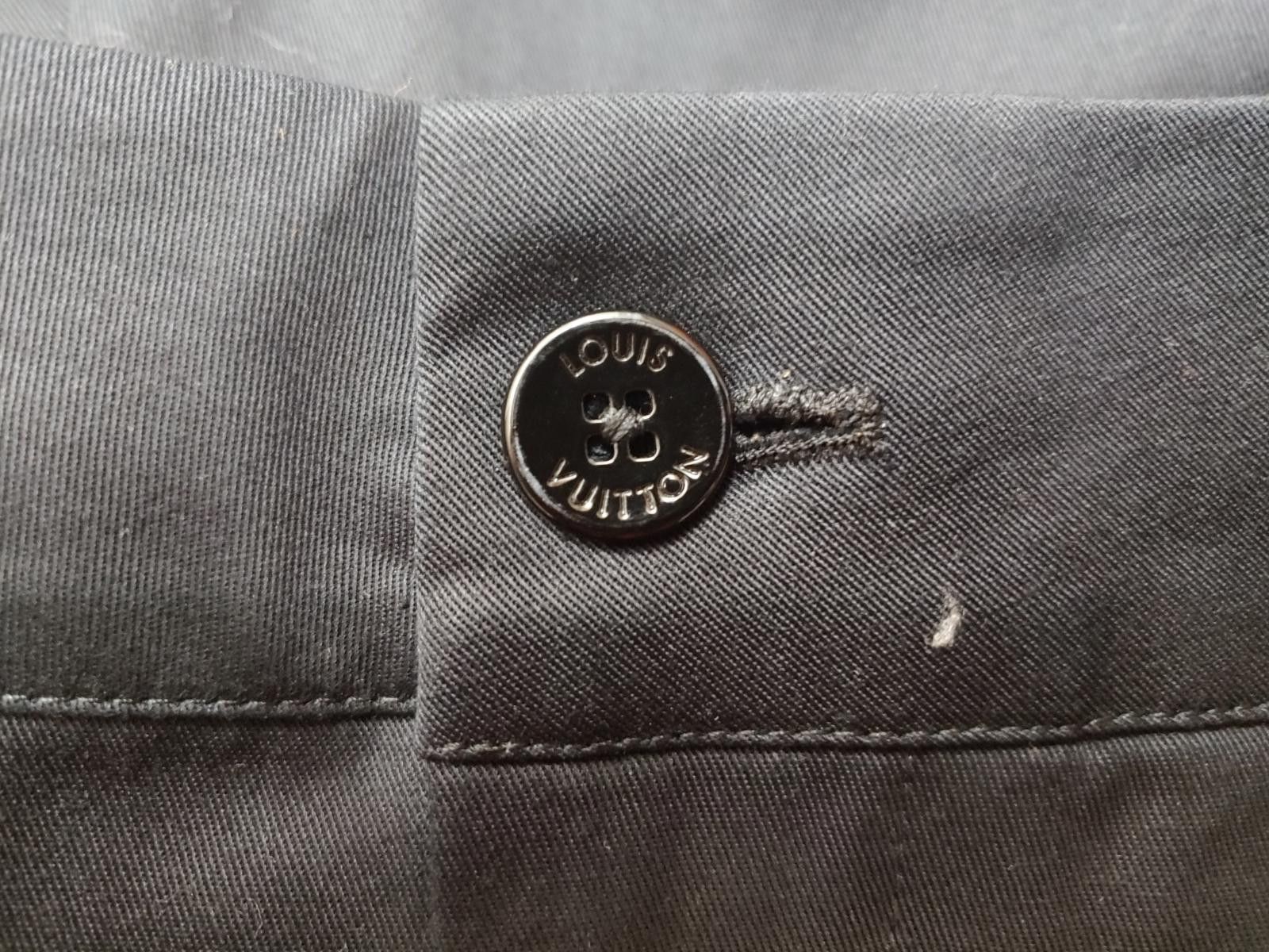 Louis Vuitton Louis Vuitton Monogram Flocked Workwear Pants in Black Size US 34 / EU 50 - 3 Thumbnail