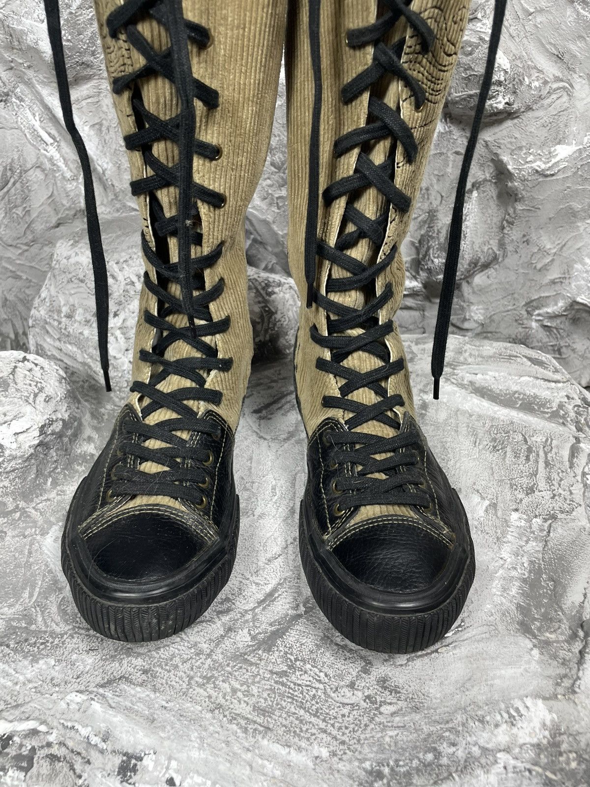 Hysteric Glamour × Japanese Brand 2000s Vintage Grunge Y2K High Dragon Logo Zip Shoes Size US 8 / IT 38 - 6 Thumbnail