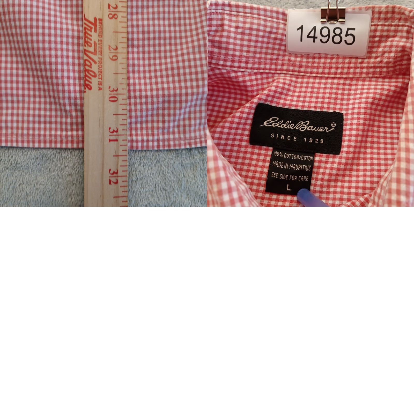 Eddie Bauer Eddie Bauer Shirt Mens Large Pink Plaid Short Sleeve Button-Down Collared Cotton Shirt L Mens Pink Plaid Short Sleeve Button-Down Eddie Bauer Size US L / EU 52-54 / 3 - 8 Thumbnail