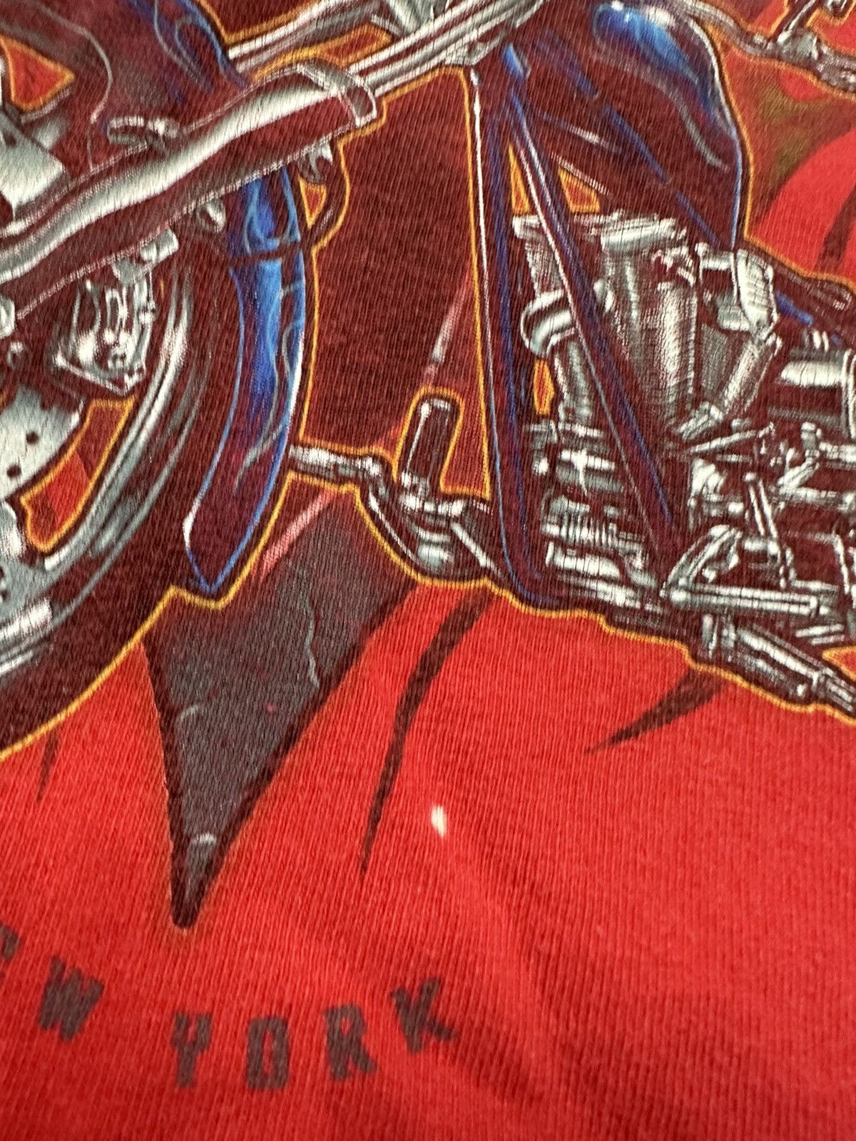 West Coast Choppers Crazy Y2K Orange County Choppers Motorcycle Flames LS Shirt Size S / US 4 / IT 40 - 5 Thumbnail