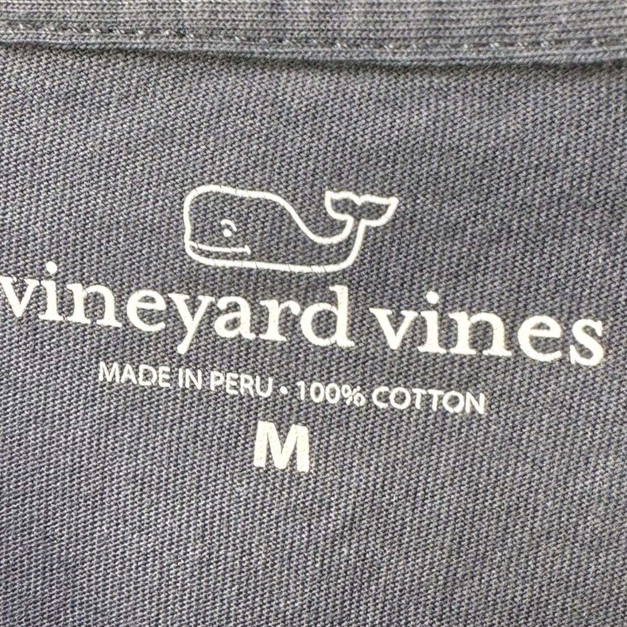 Vineyard Vines Vineyard Vines Mens T-Shirt Long Sleeve Blue Pocket Whale Logo Crew Neck Cotton Basic Tee Size US M / EU 48-50 / 2 - 4 Thumbnail