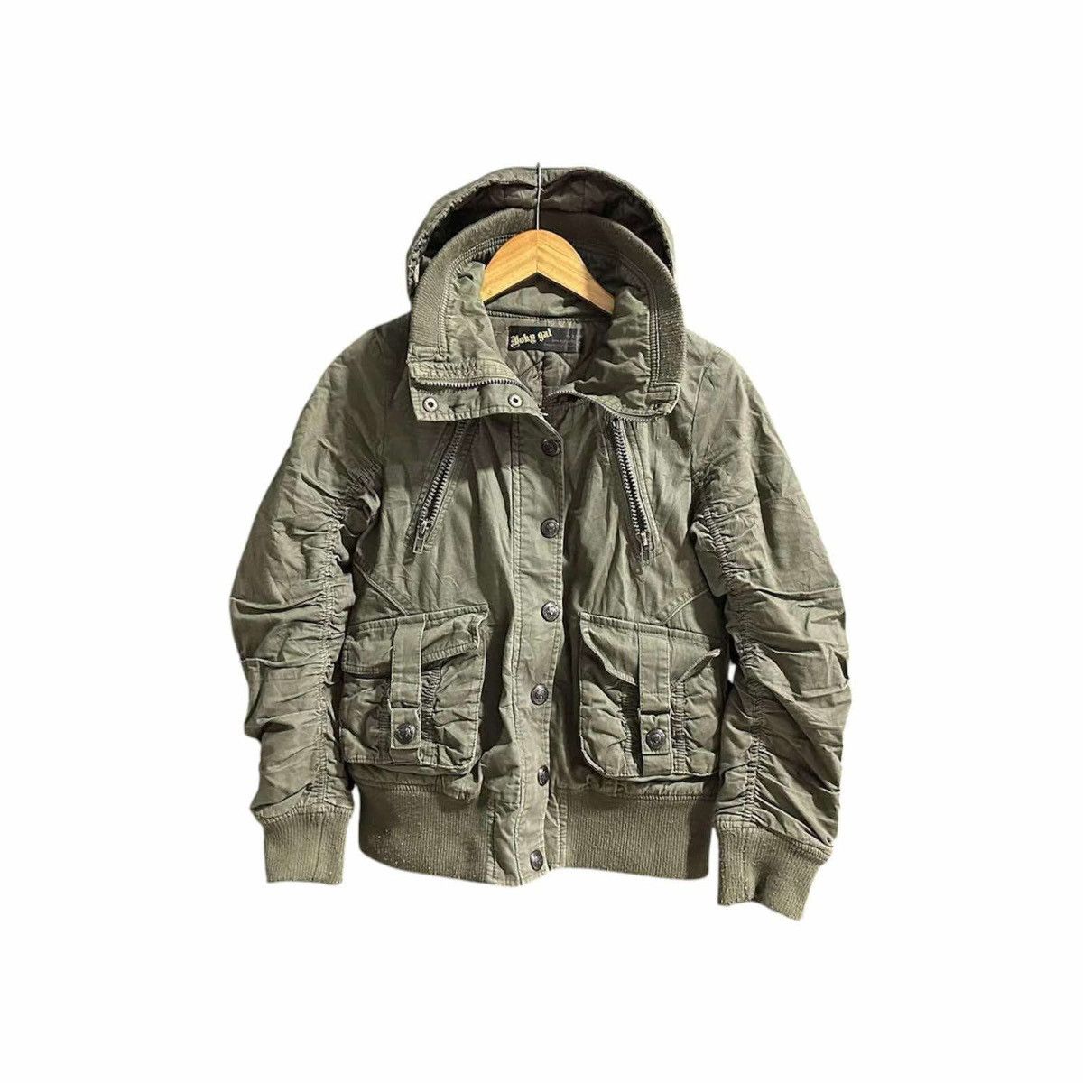 If Six Was Nine 🔥Sick Y2K Joky Gal Bono Bomber Parachute Jacket Hooded LGB Size US M / EU 48-50 / 2 - 6 Thumbnail