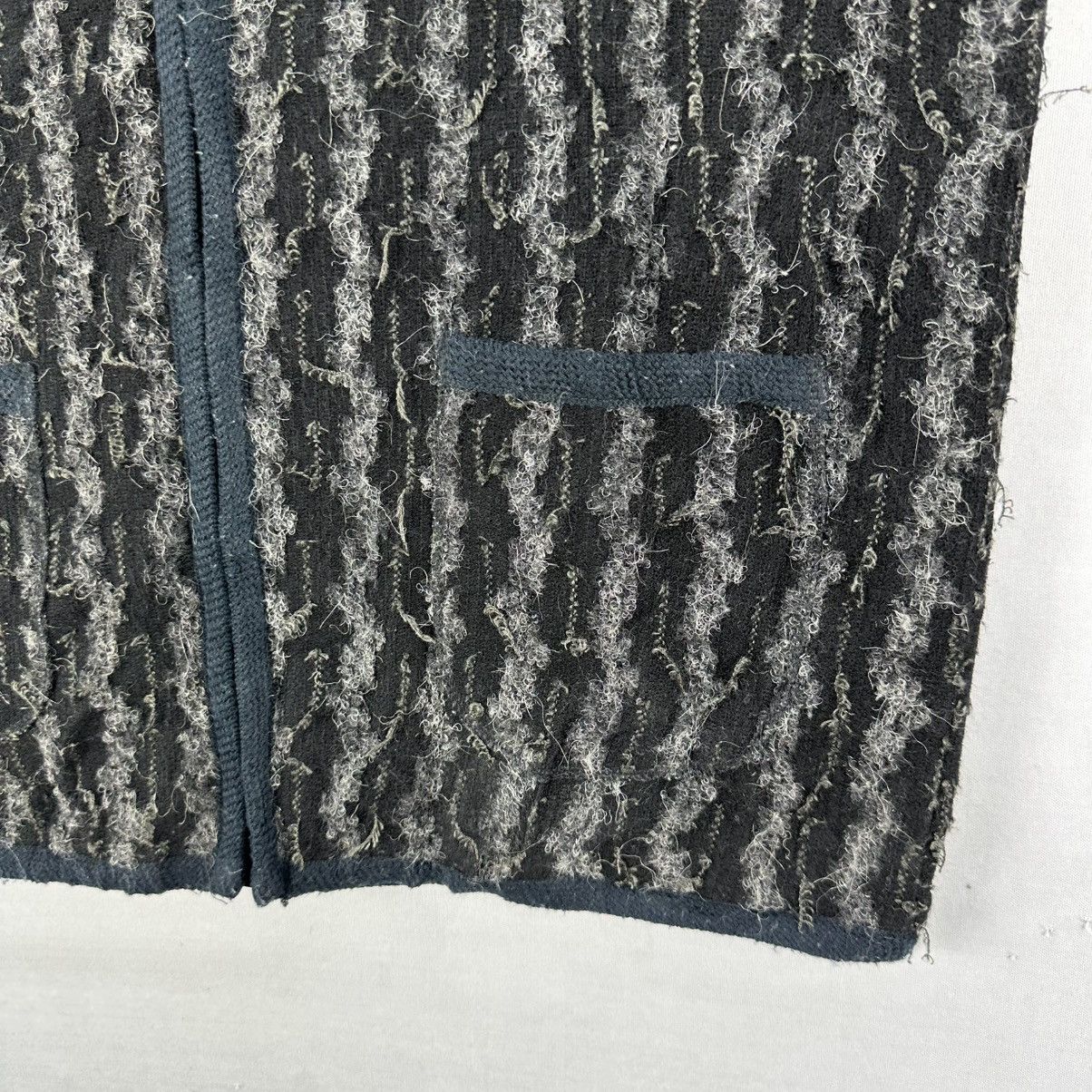 Vintage Vintage 90's Mohair Zipper Vest Design by Allen Size US L / EU 52-54 / 3 - 3 Thumbnail