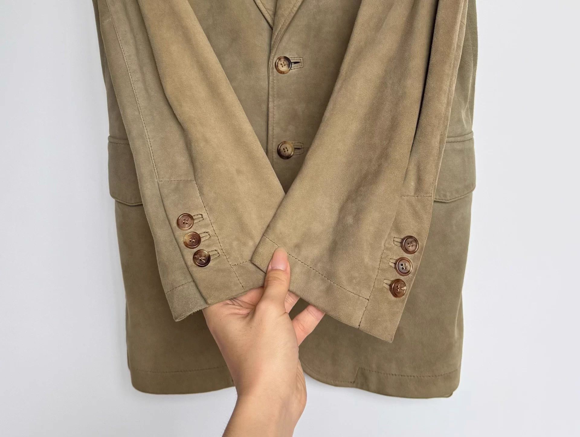 Other Dunhill Khaki Suede Leather Blazer - Size S - 95% New Size US S / EU 44-46 / 1 - 2 Thumbnail