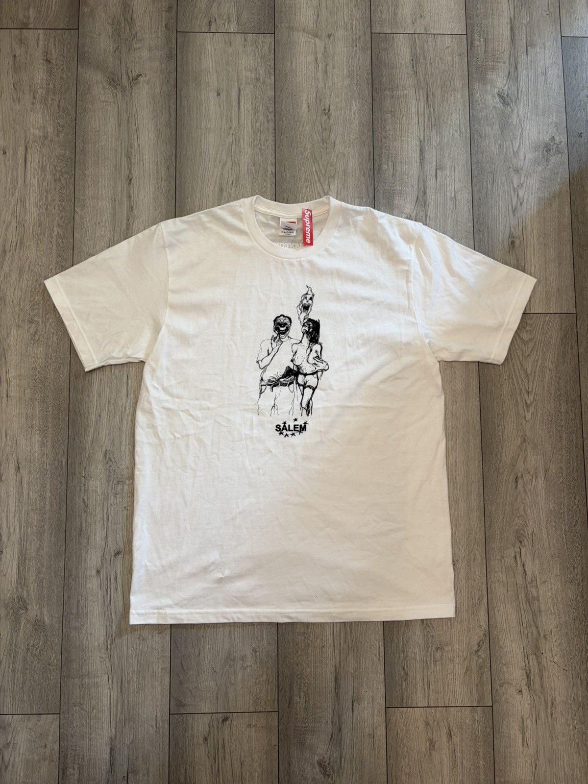 S4LEM × Supreme Supreme x SALEM Tee White - Size L | Grailed