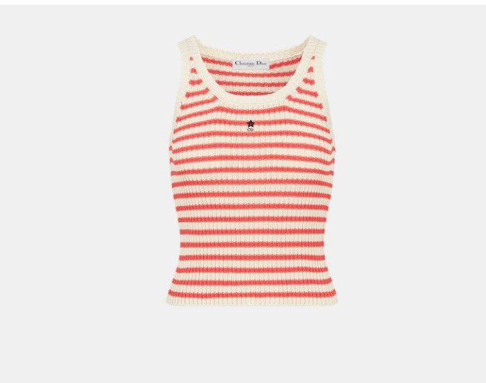Dior o1w1db10425 444W15A Twinset in Coral & White Size XL / US 12-14 / IT 48-50 - 4 Thumbnail