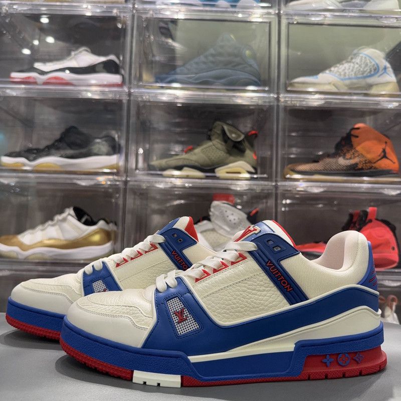 Louis Vuitton Louis Vuitton Color Block Trainer Sneakers for Men 0079 Size US 8.5 / EU 41-42 - 1 Thumbnail