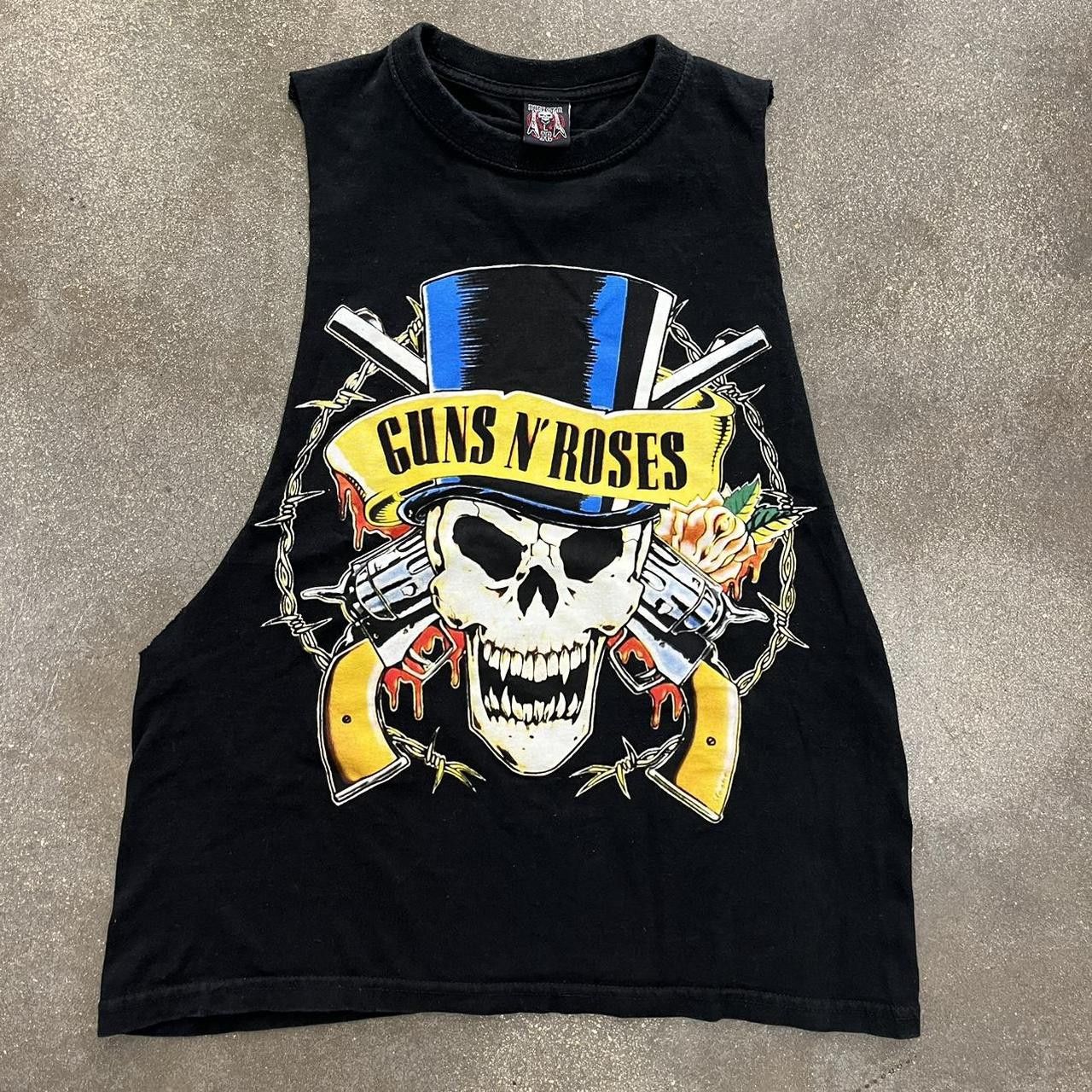 Vintage VTG 2000s Guns N Roses Band Cutoff Tank Top Skull Size US M / EU 48-50 / 2 - 1 Thumbnail