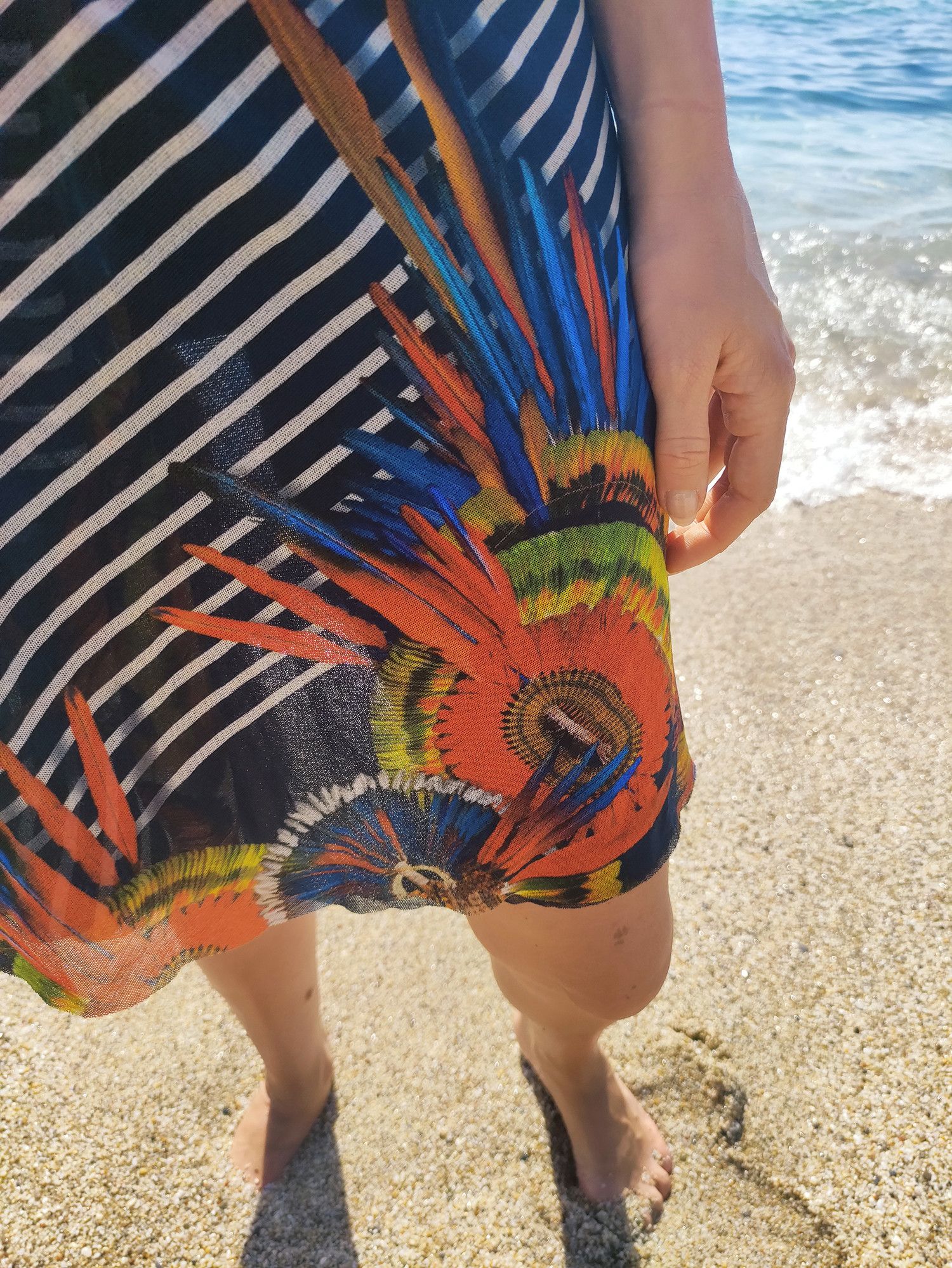 Jean Paul Gaultier Jean Paul Gaulter Striped Feather Sailor Parrot Aztec Dress Size M / US 6-8 / IT 42-44 - 7 Thumbnail