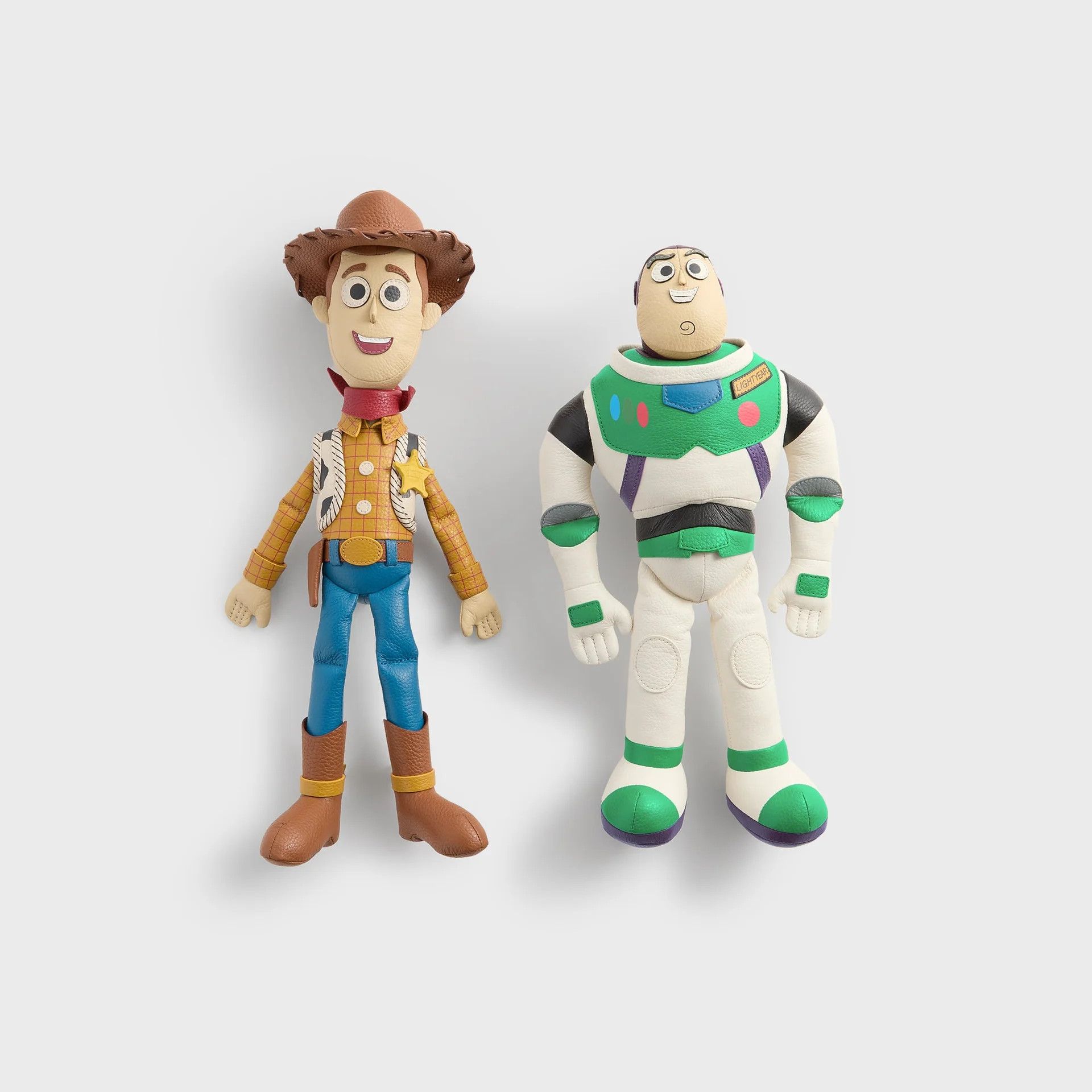Disney × Kith for Pixar Woody & Buzz Lightyear Leather Plush Dual Pack Size ONE SIZE - 1 Thumbnail