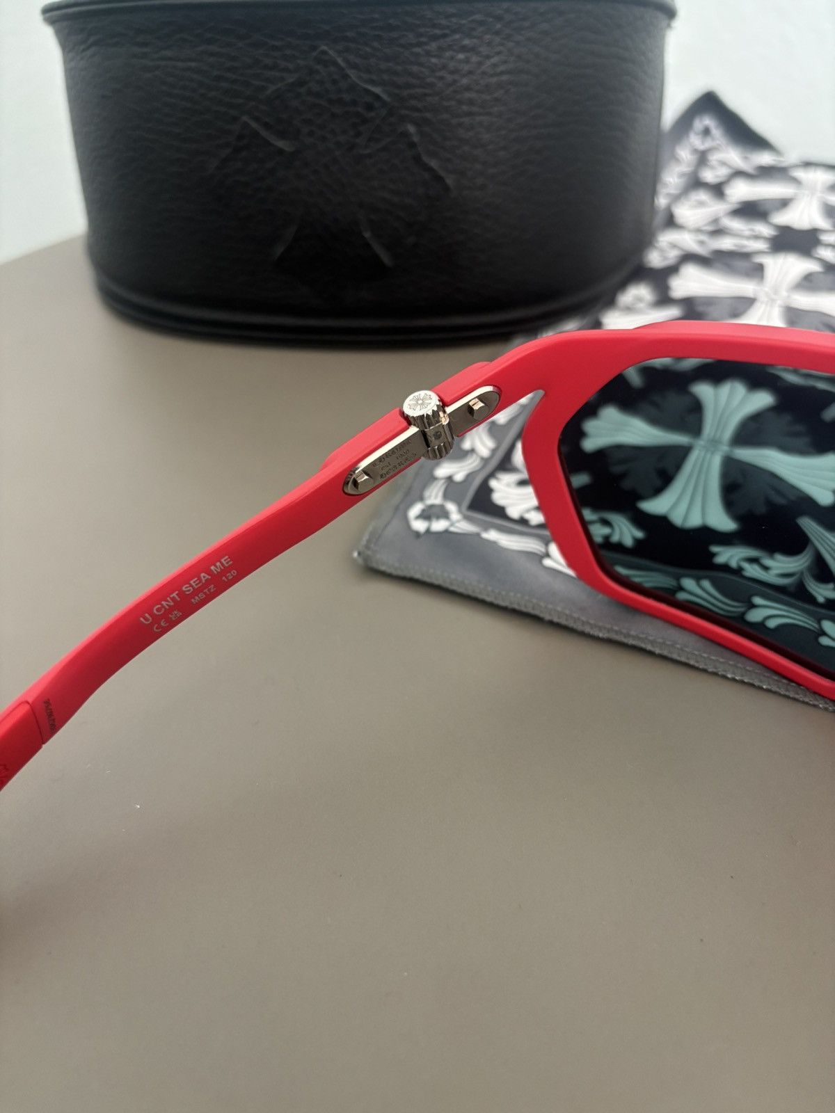 Chrome Hearts U CNT SEE ME STEEZY RED CHROME HEARTS SUNGLASSES Size ONE SIZE - 7 Thumbnail