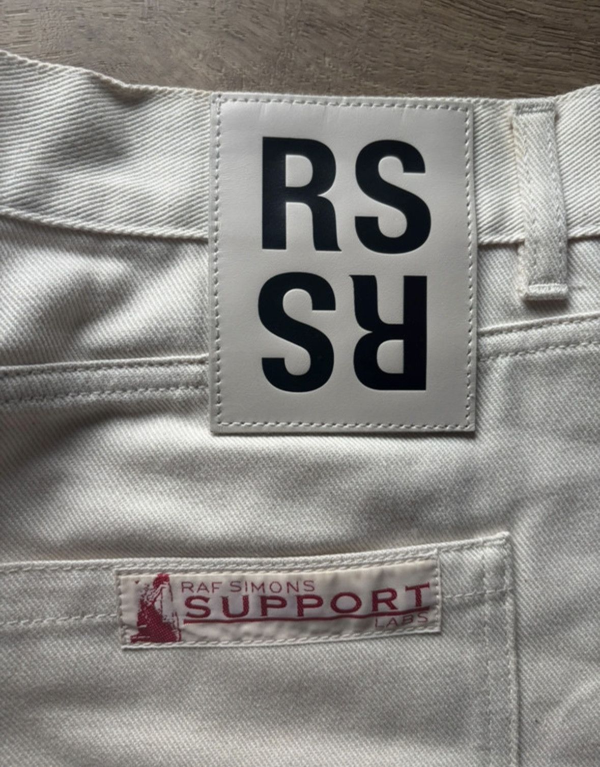 Raf Simons Beige/Cream Regular Denim Size US 31 - 1 Thumbnail