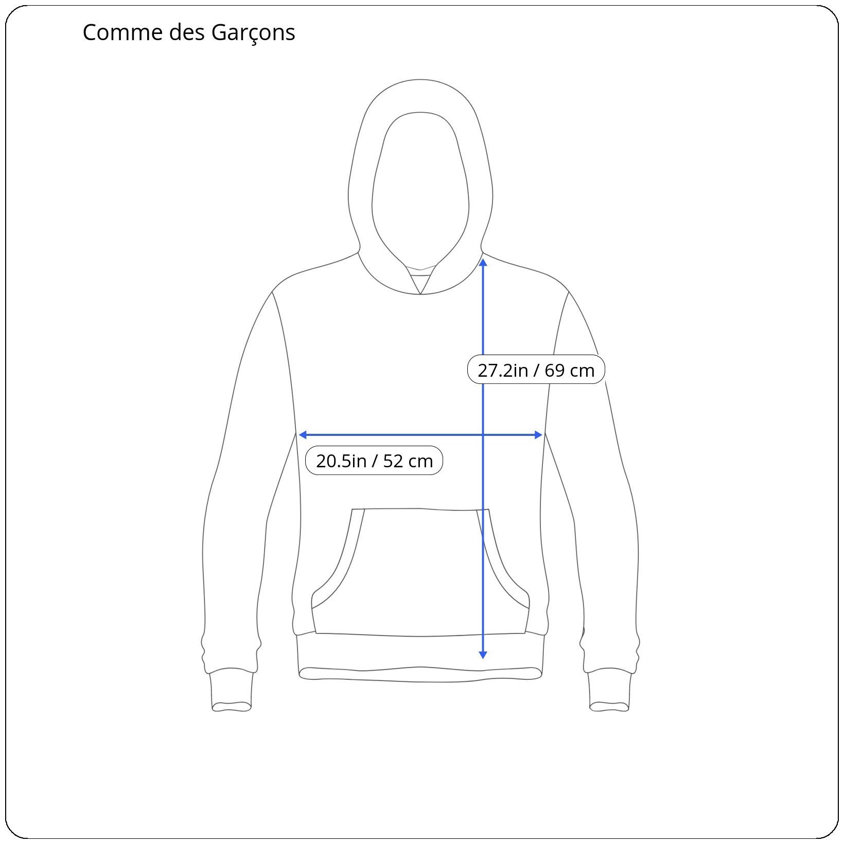 Comme des Garcons SHIRT ⚡️QUICK SALE⚡️Comme des Garcons Shirt Gray Hoodie Size US S / EU 44-46 / 1 - 6 Thumbnail