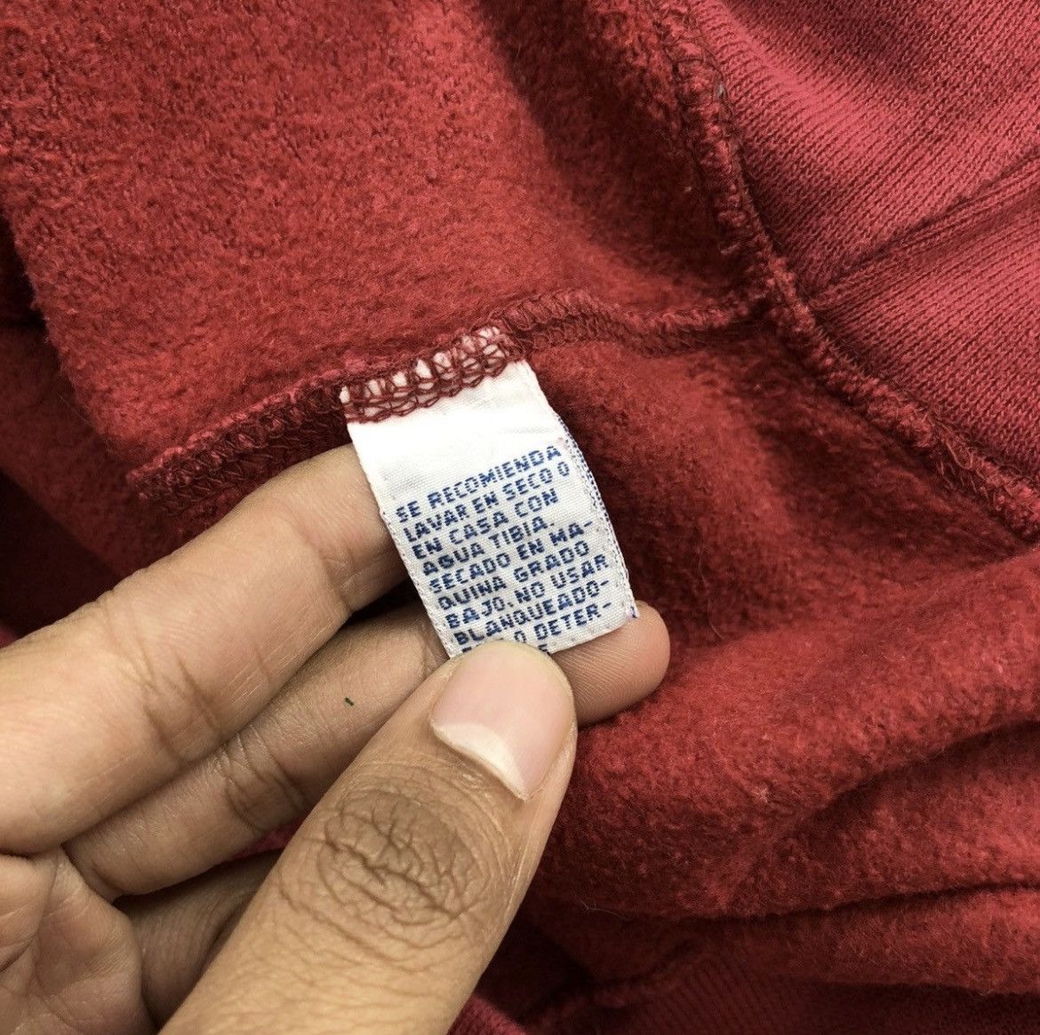 Polo Ralph Lauren 1990s Vintage Polo Ralph Lauren Kswiss Logo Hoodie Red Size US L / EU 52-54 / 3 - 11 Thumbnail