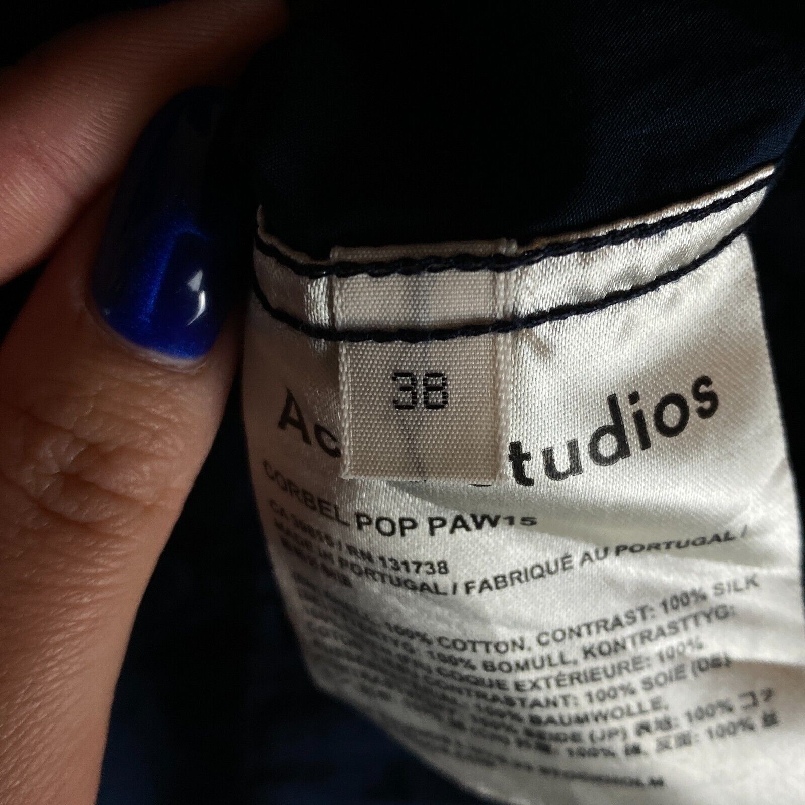 Acne Studios Acne Studios Shirt Women's Size 38 Blue Long Sleeve ` Size XS / US 0-2 / IT 36-38 - 5 Thumbnail
