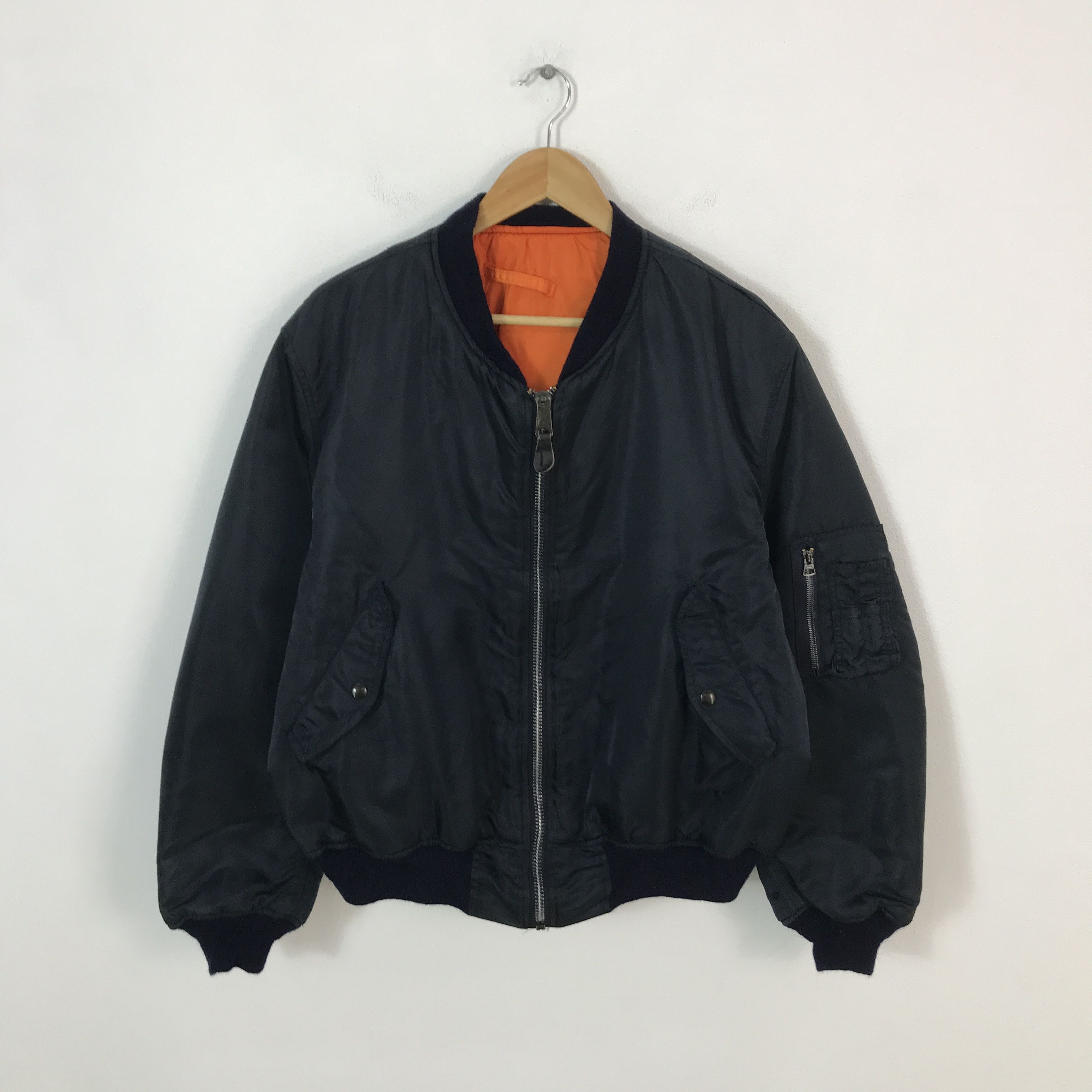 Vintage Vtg flyer's man intermediate Ma-1 Bomber jacket Size US L / EU 52-54 / 3 - 1 Thumbnail