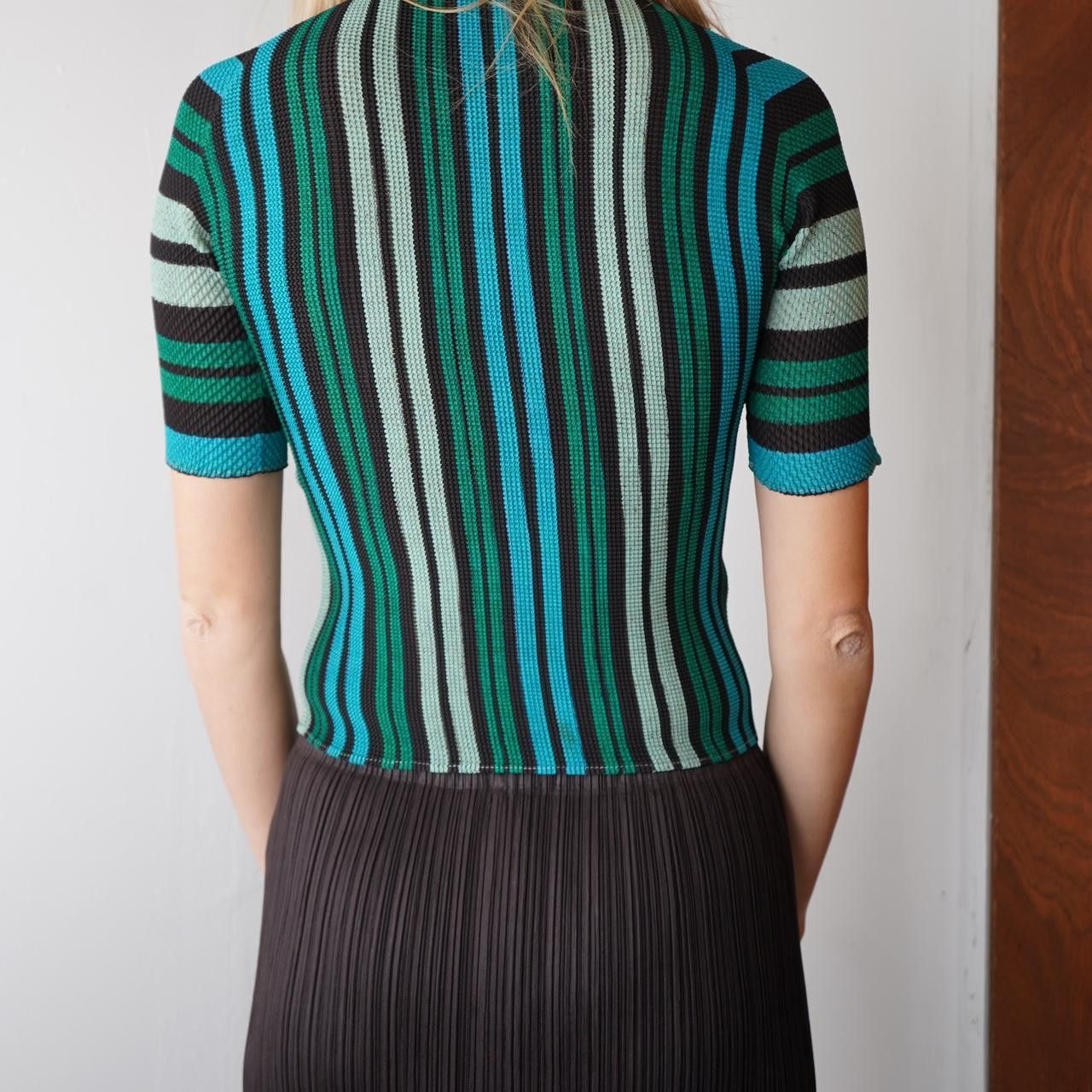 Issey Miyake Issey Miyake T Pleated Short Sleeve T shirt Size ONE SIZE - 4 Thumbnail