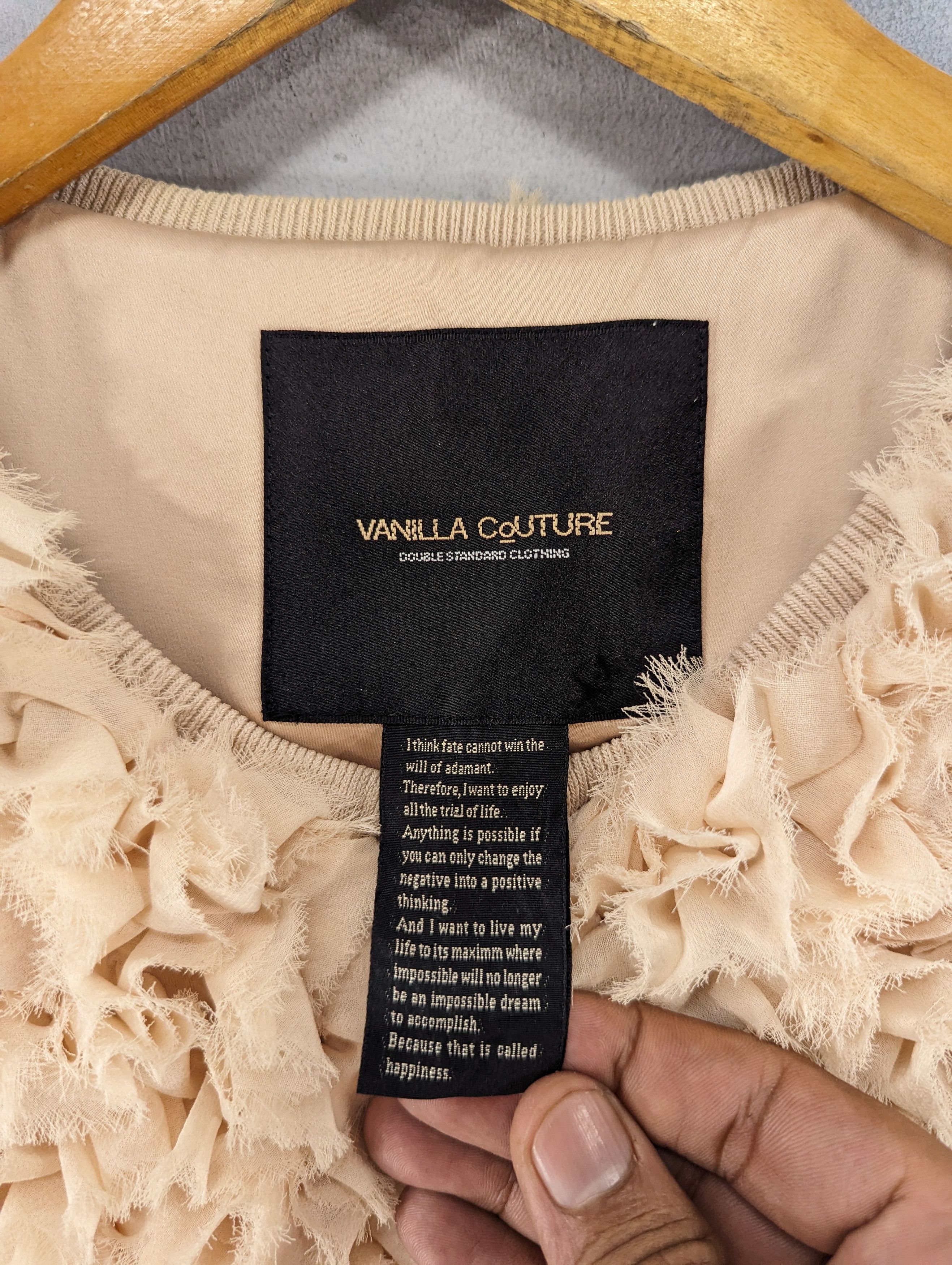 Japanese Brand Vanilla Couture Japanese Brand Cropped Vest Jacket Size XS / US 0-2 / IT 36-38 - 6 Thumbnail