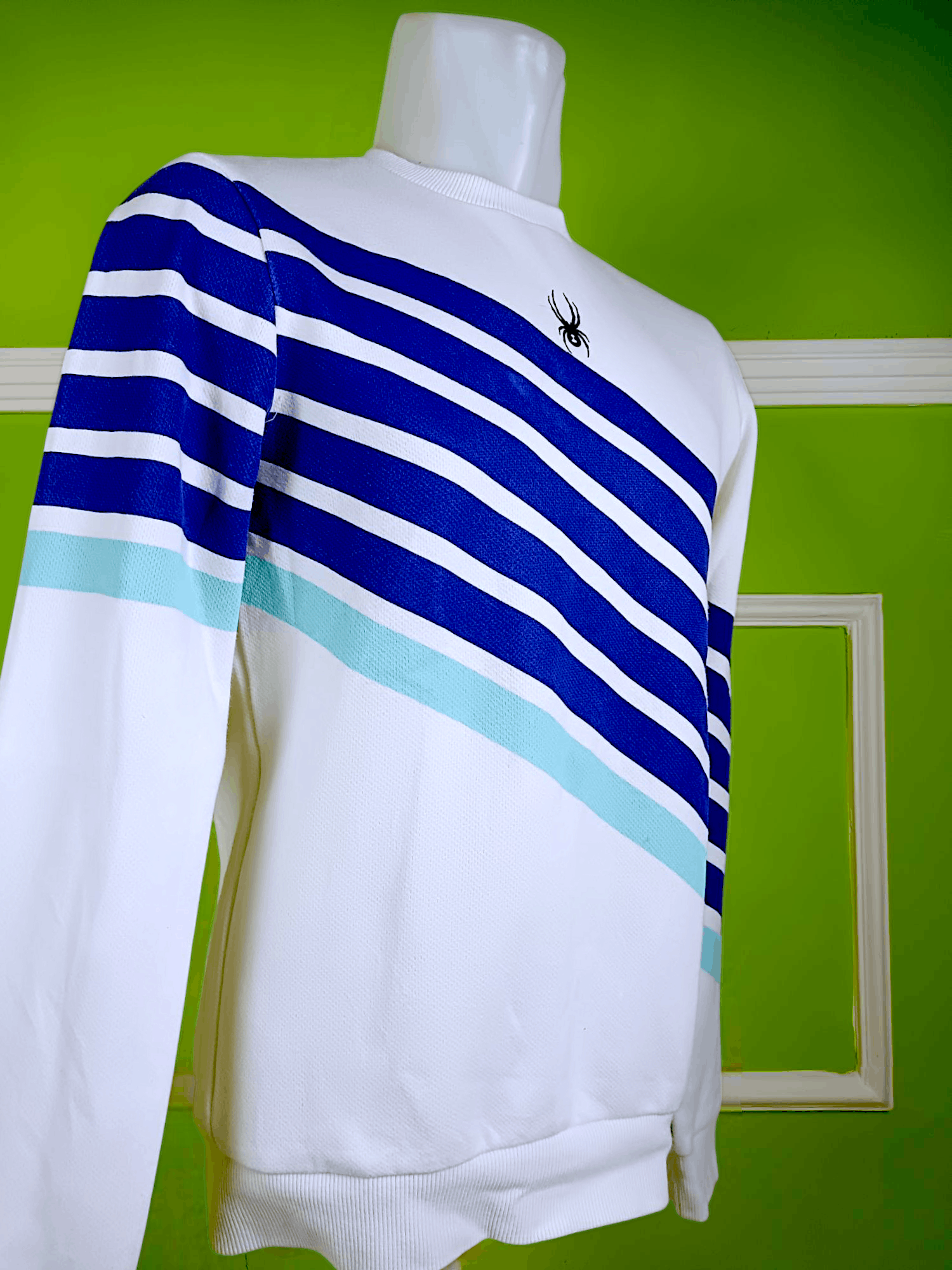 Spyder SPYDER Logo Blue Striped Crewneck Limitless Size US M / EU 48-50 / 2 - 4 Thumbnail