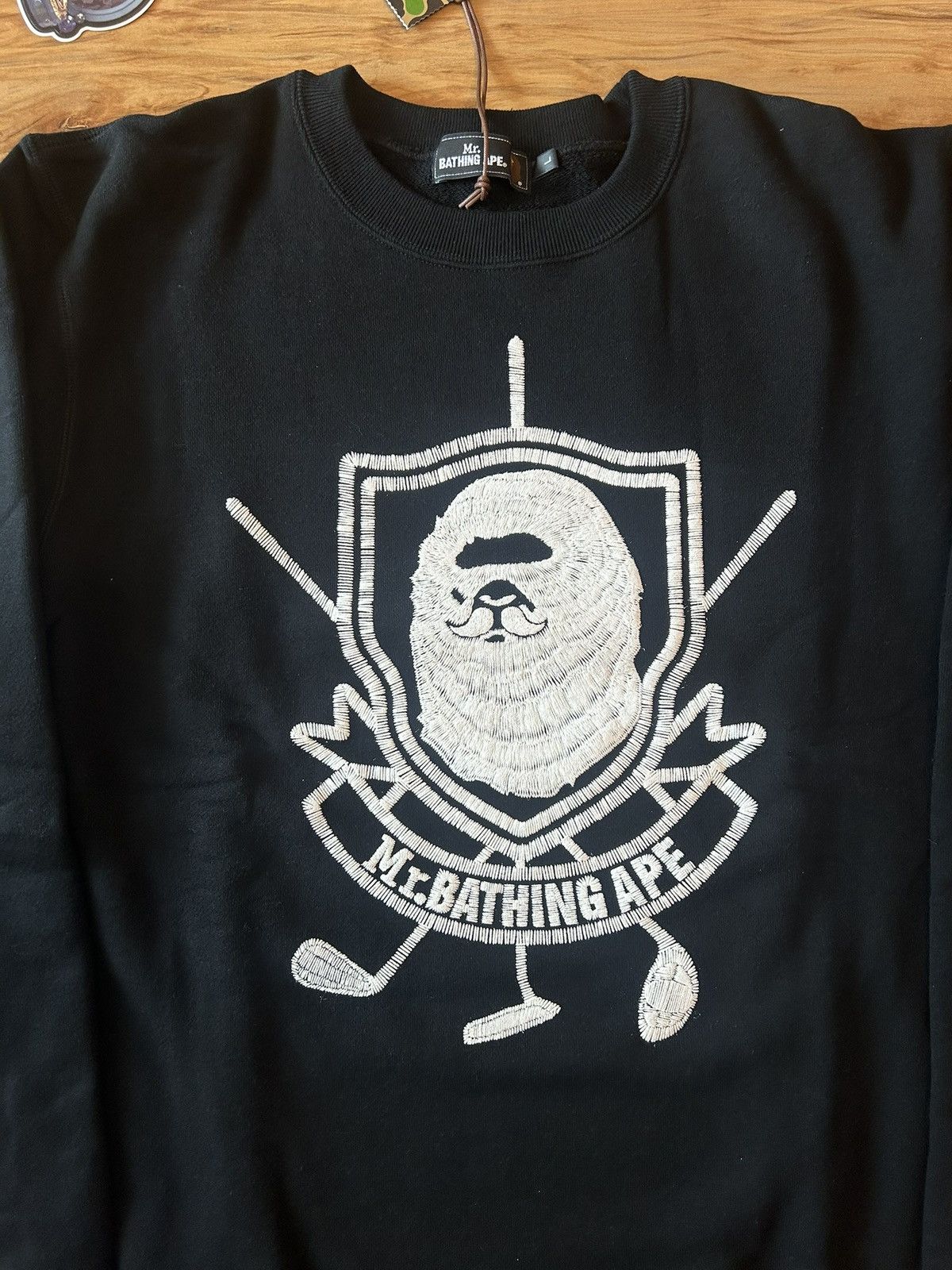 Bape NEW Bape Mr Bathing Ape Golf Logo Crewneck Sweater Size US L / EU 52-54 / 3 - 3 Thumbnail