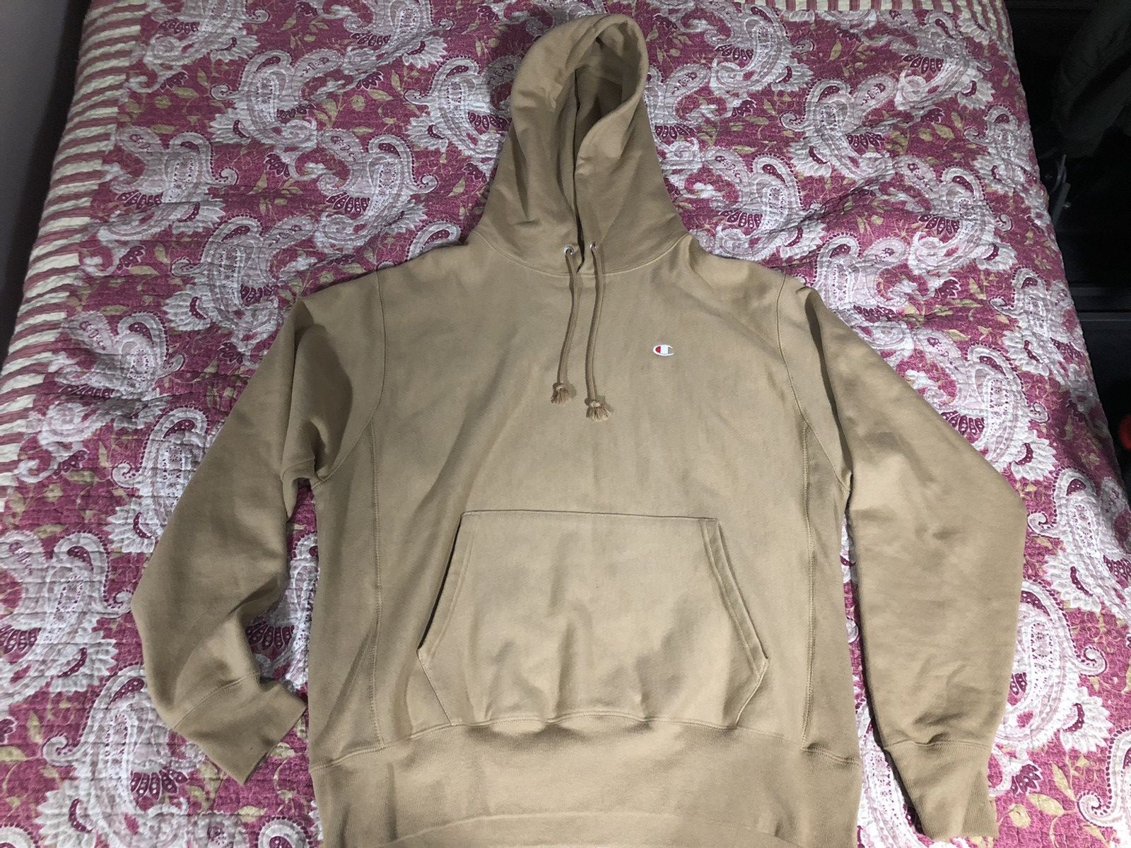 Champion Champion Beige Reverse Weave Hoodie Size US L / EU 52-54 / 3 - 1 Thumbnail