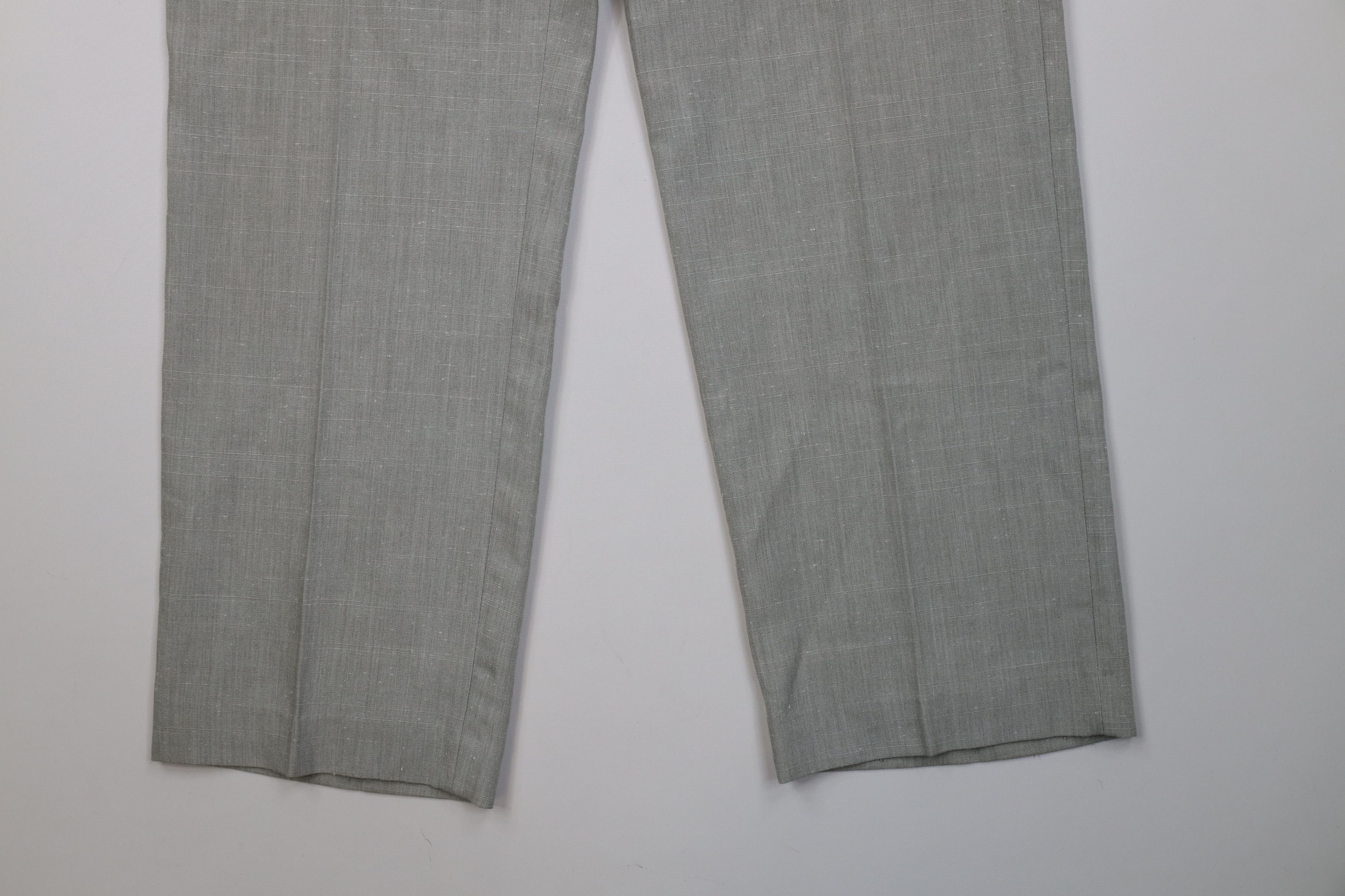 Vintage Vintage 70s Streetwear Rayon Gabardine Blend Wide Leg Pants Size US 34 / EU 50 - 4 Thumbnail