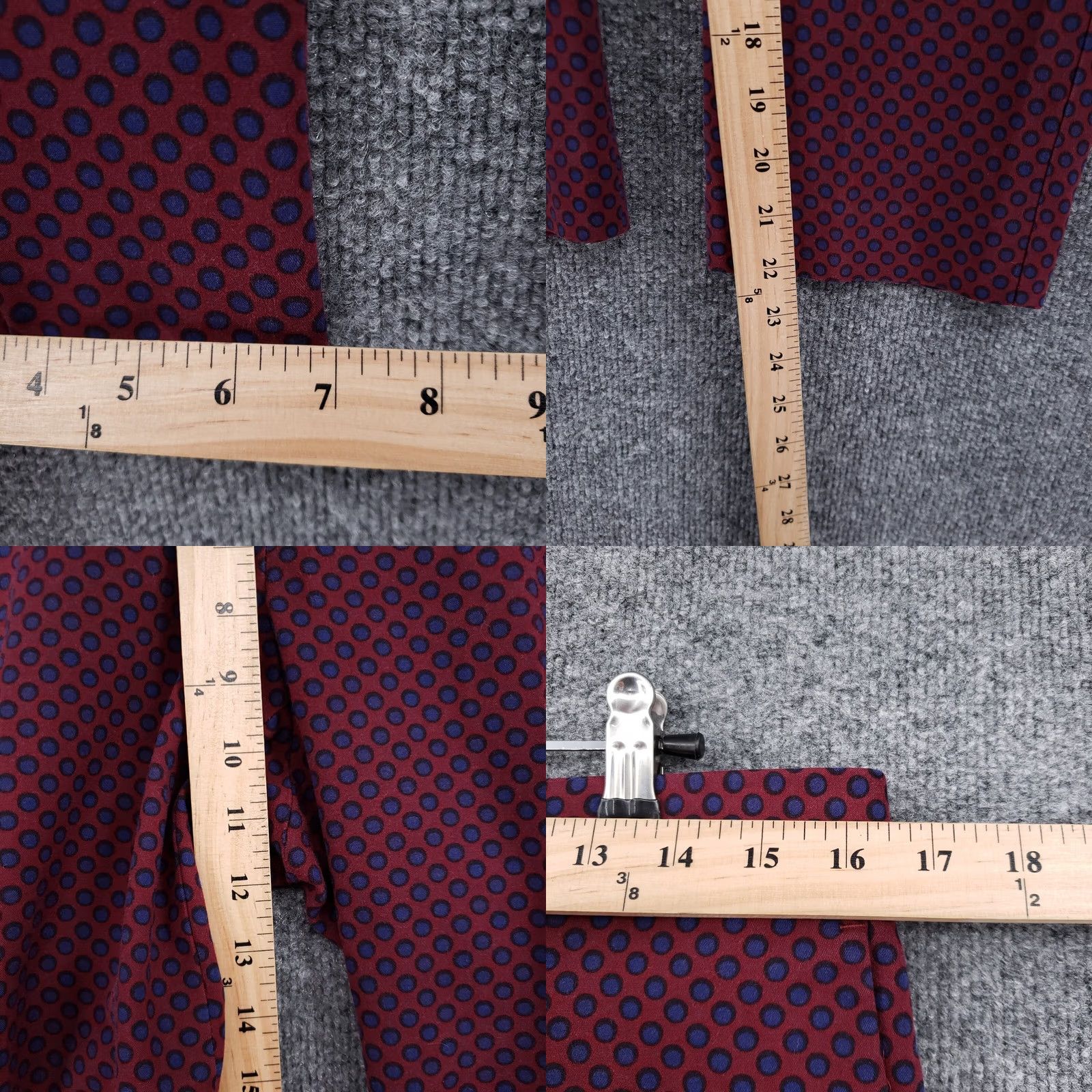 Ann Taylor Ann Taylor Pants Womens 8P Petites Red Capri Mid Rise Polka Dots Fit Capris Size 30" / US 8 / IT 44 - 8 Thumbnail
