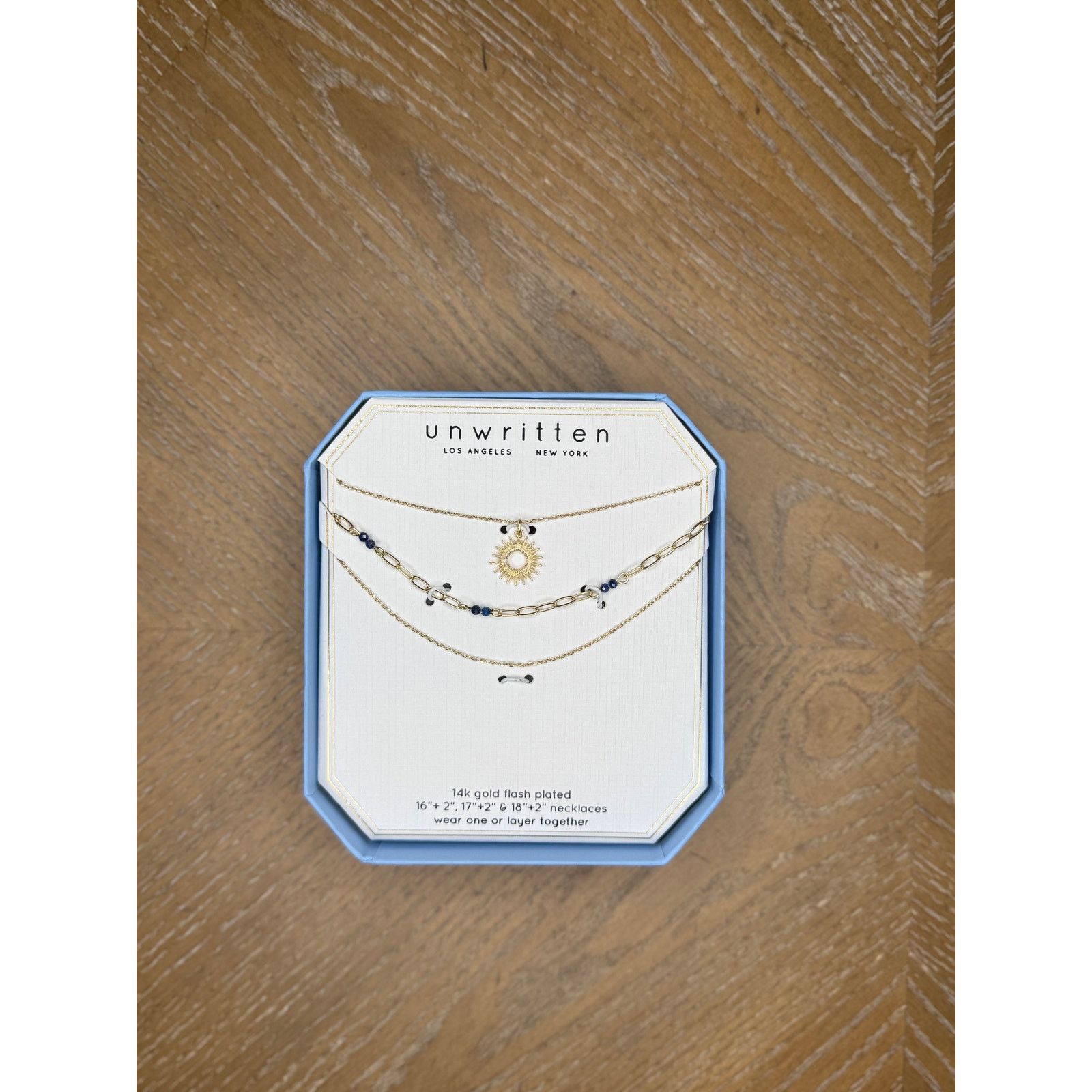 Other Unwritten Gold Layered Necklace Set | Sun Charm | 3-Pc Size ONE SIZE - 2 Thumbnail
